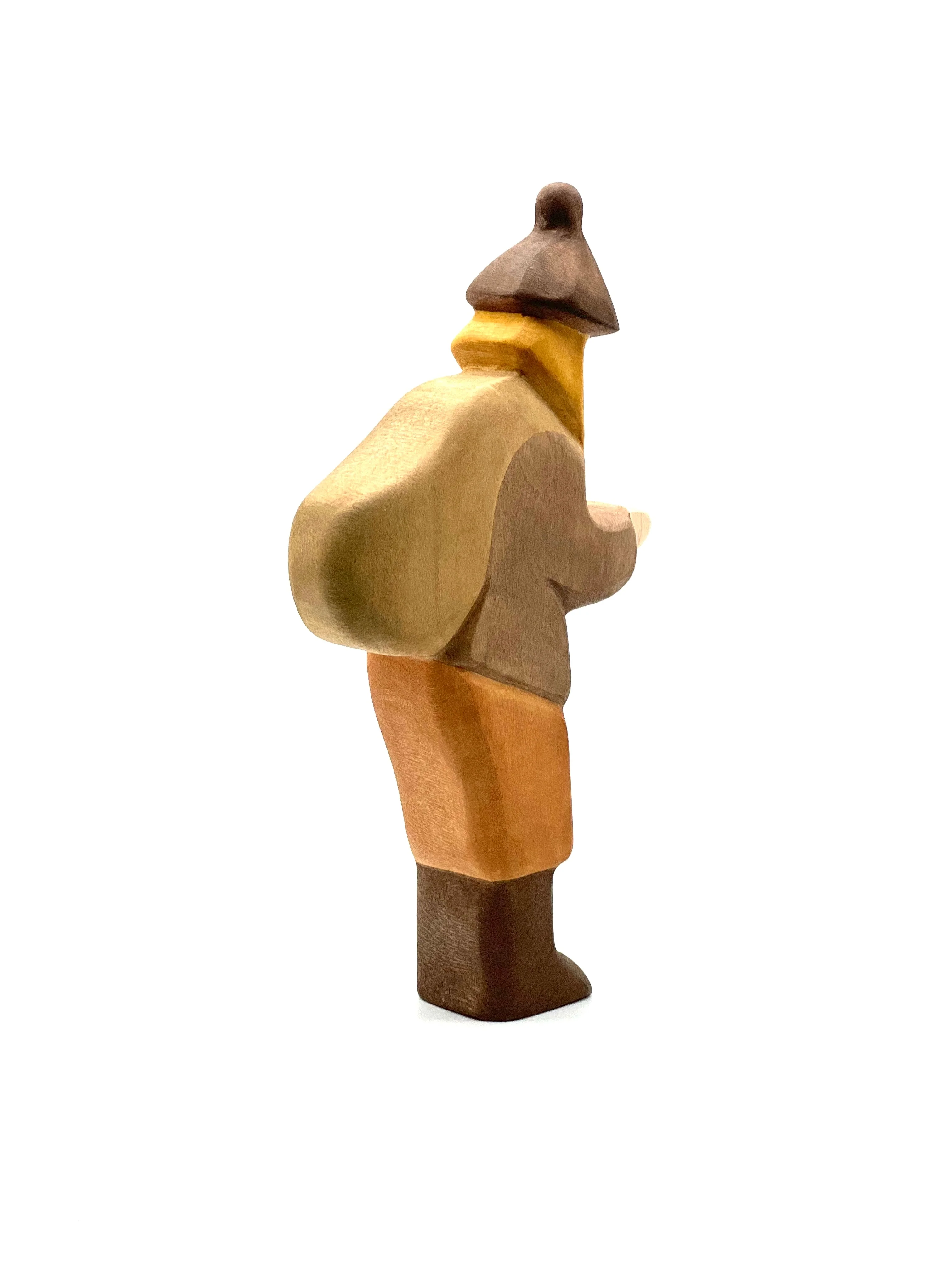 Handcrafted Open Ended Wooden Toy Figure Fairy Tale - Helper of St. Nicholas - Image 2