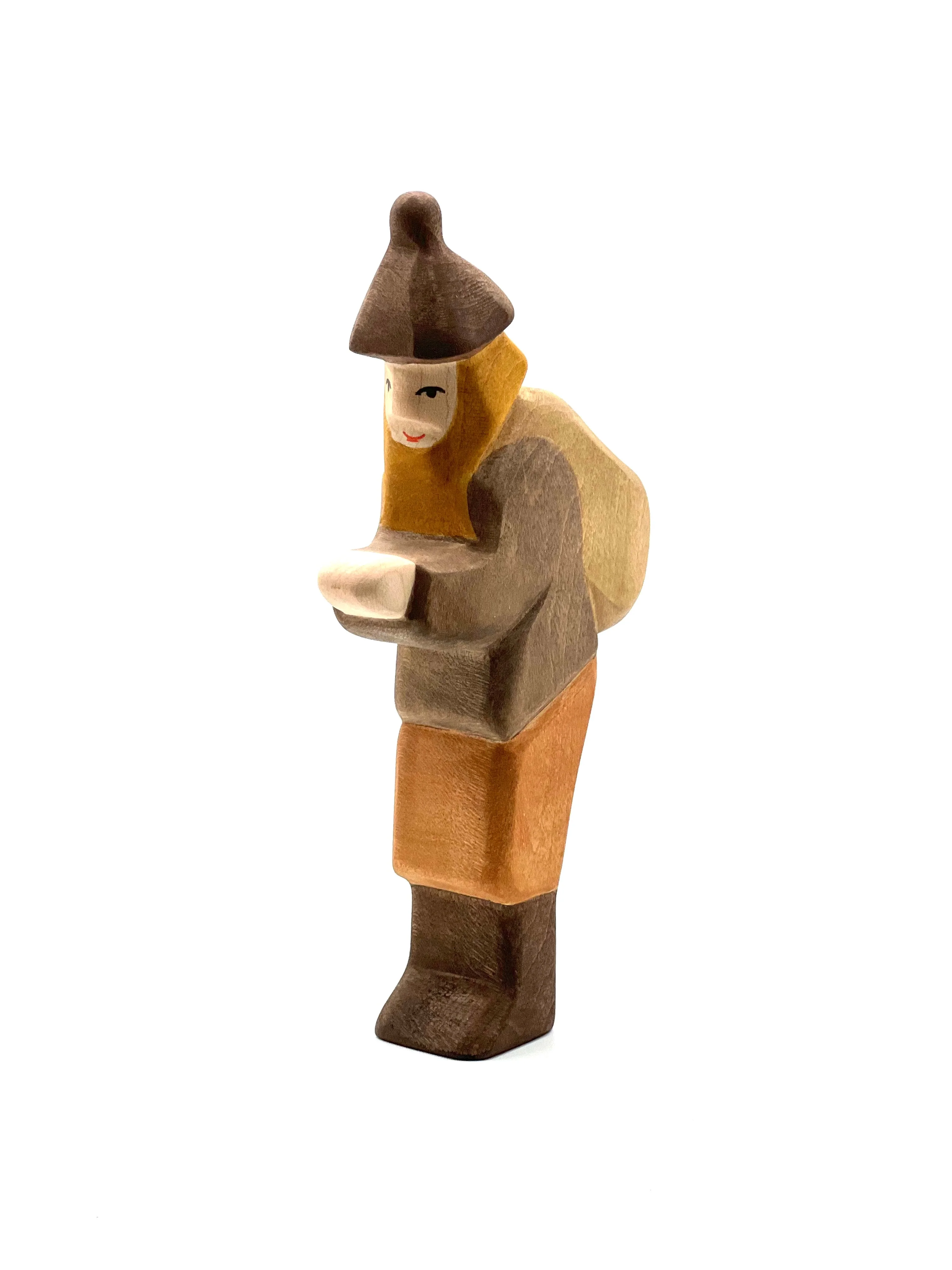 Handcrafted Open Ended Wooden Toy Figure Fairy Tale - Helper of St. Nicholas - Image 3