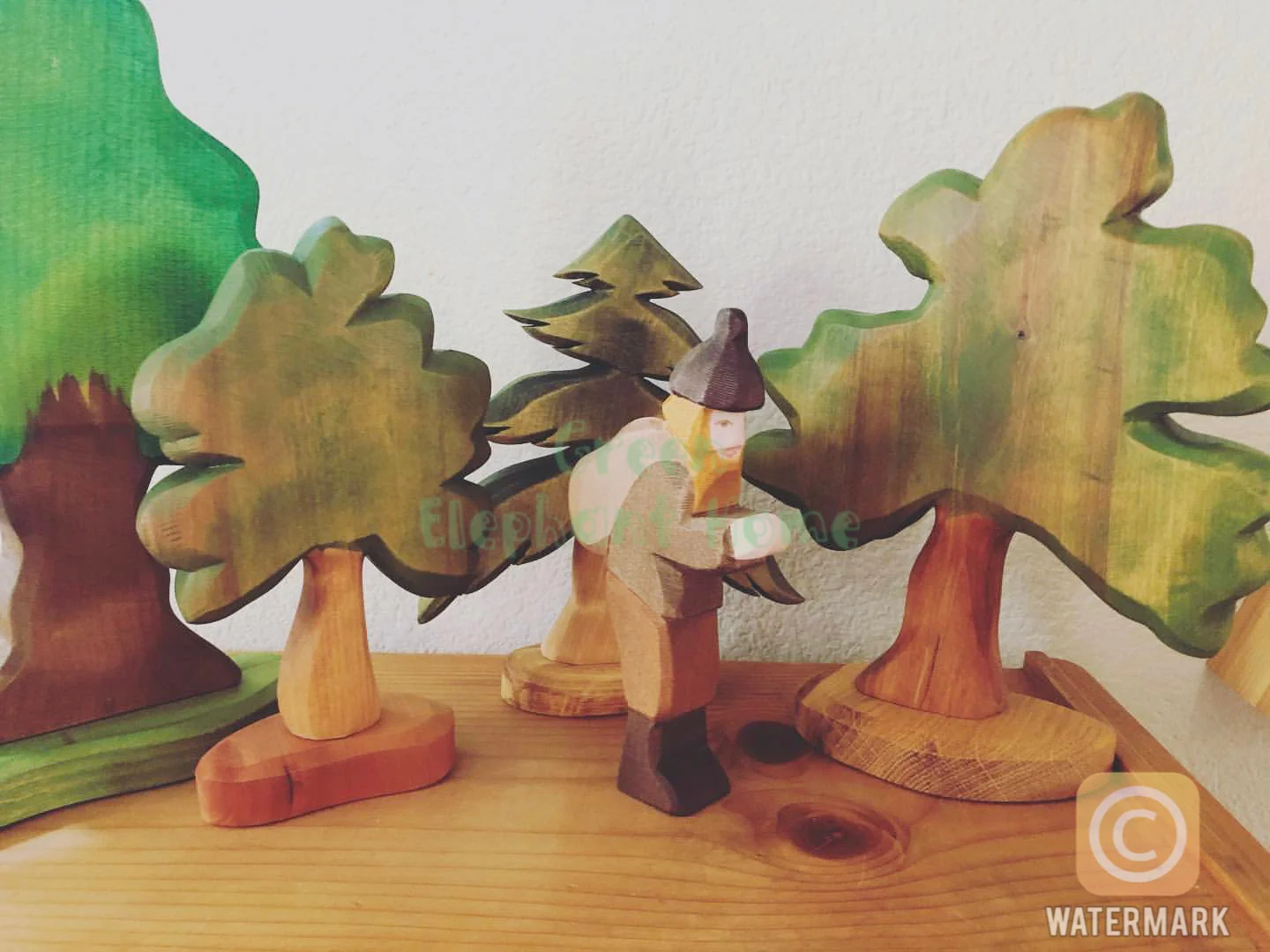 Handcrafted Open Ended Wooden Toy Figure Fairy Tale - Helper of St. Nicholas - Image 5
