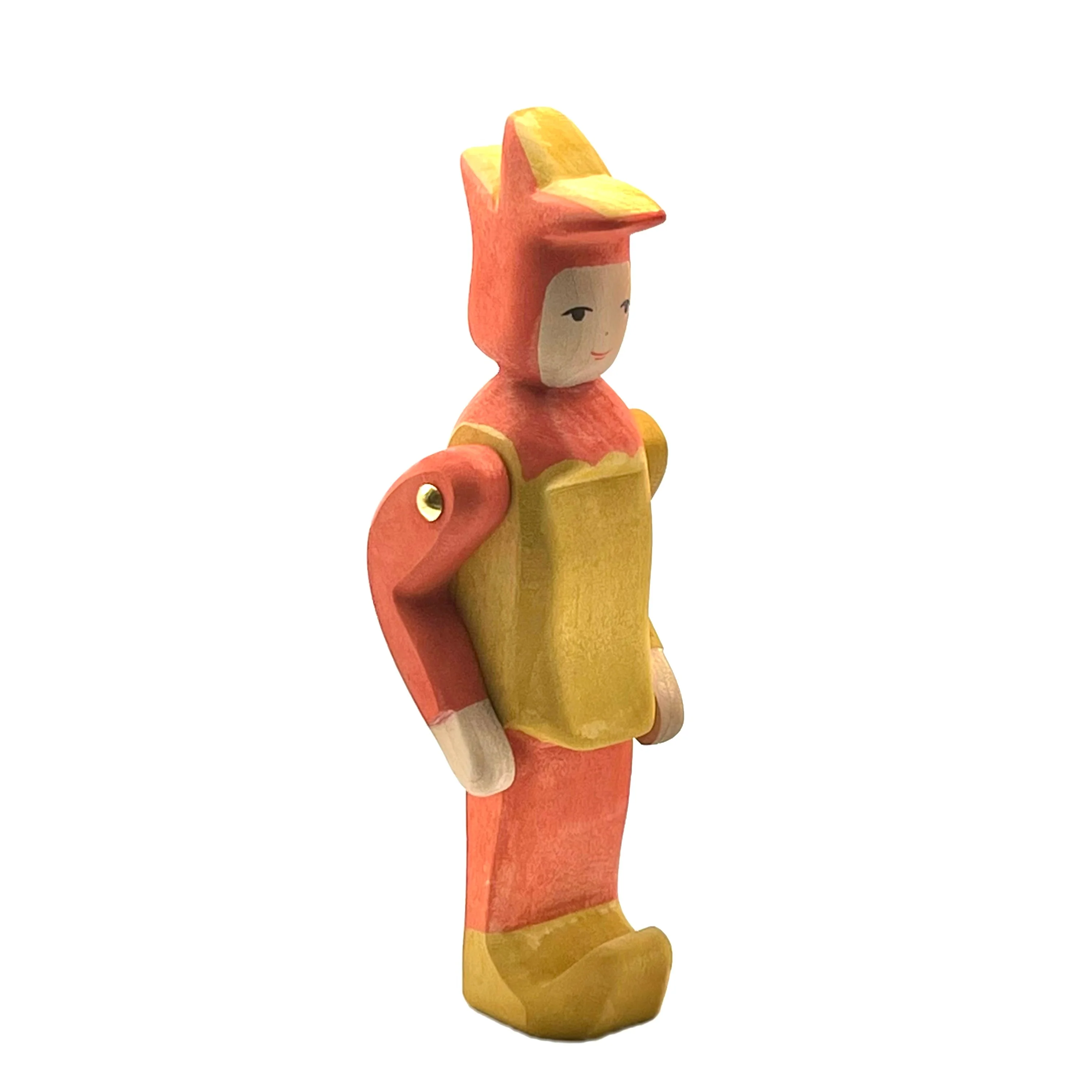 Handcrafted Open Ended Wooden Toy Figure Fairy Tale - Jester - Image 4