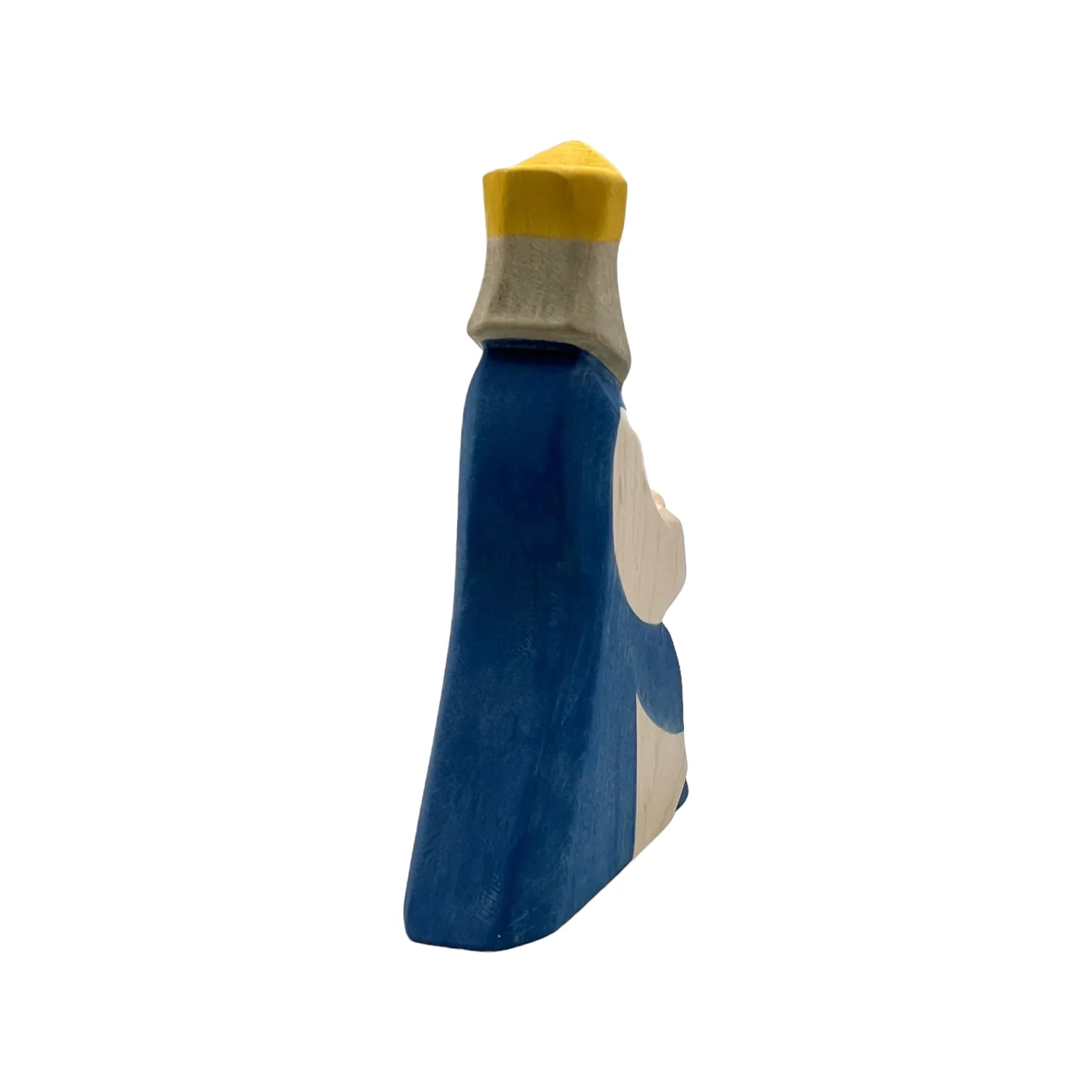 Handcrafted Open Ended Wooden Toy Figure Fairy Tale - King blue II - Image 4