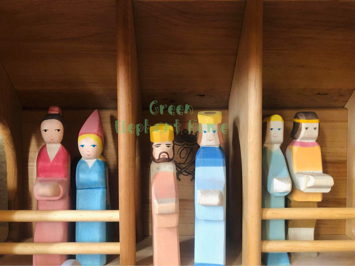 Handcrafted Open Ended Wooden Toy Figure Fairy Tale - Princess - Image 5