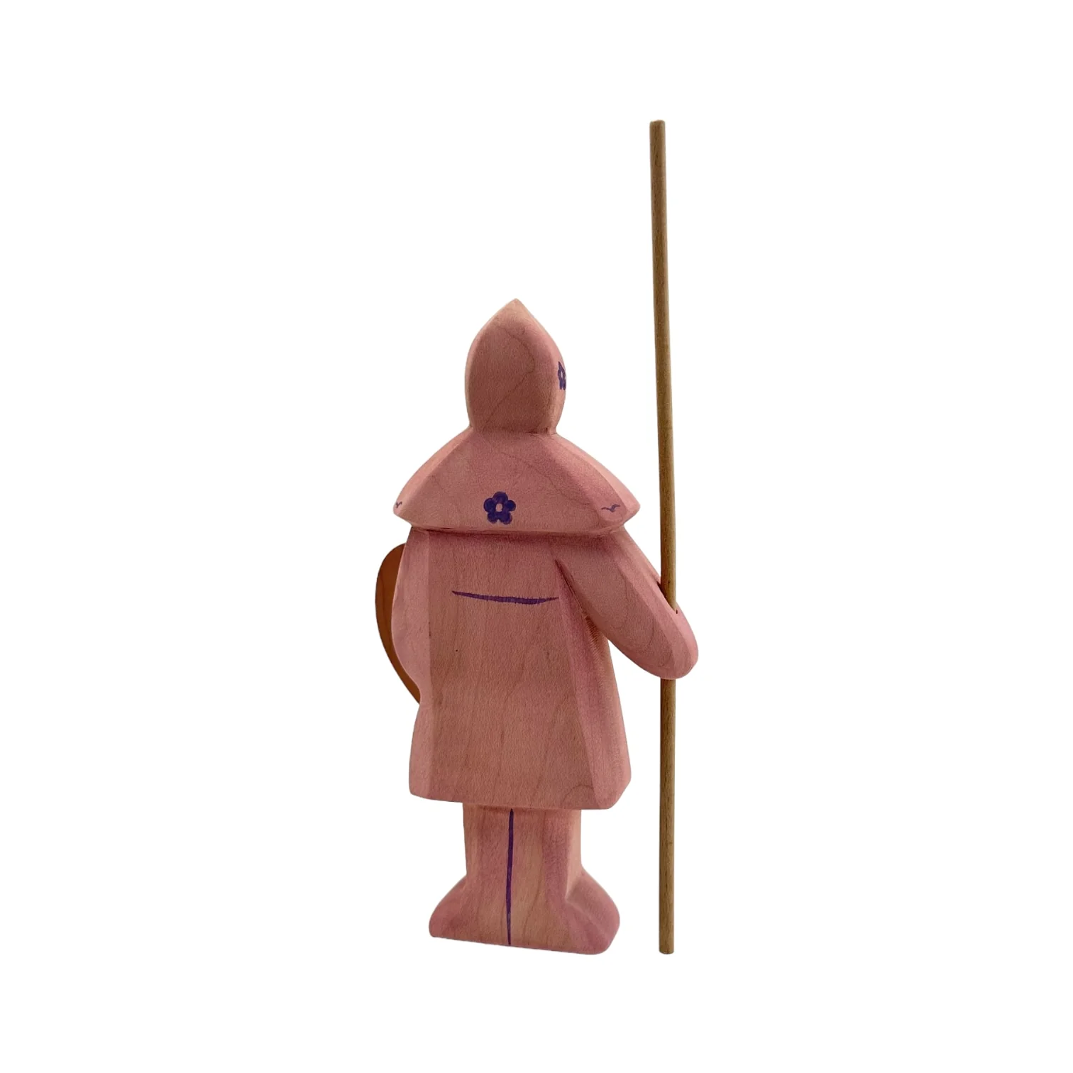 Handcrafted Open Ended Wooden Toy Figure Fairy Tale - Red Knight #2 - Image 3