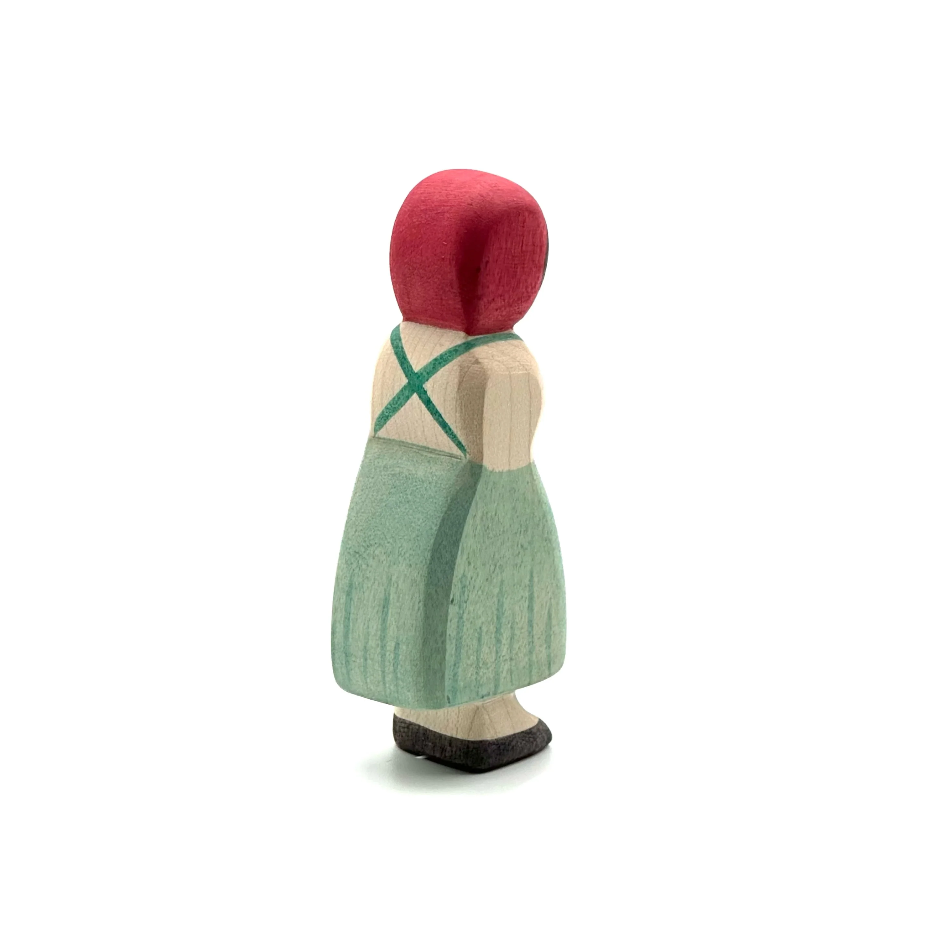 Handcrafted Open Ended Wooden Toy Figure Fairy Tale - Red Riding Hood - Image 4