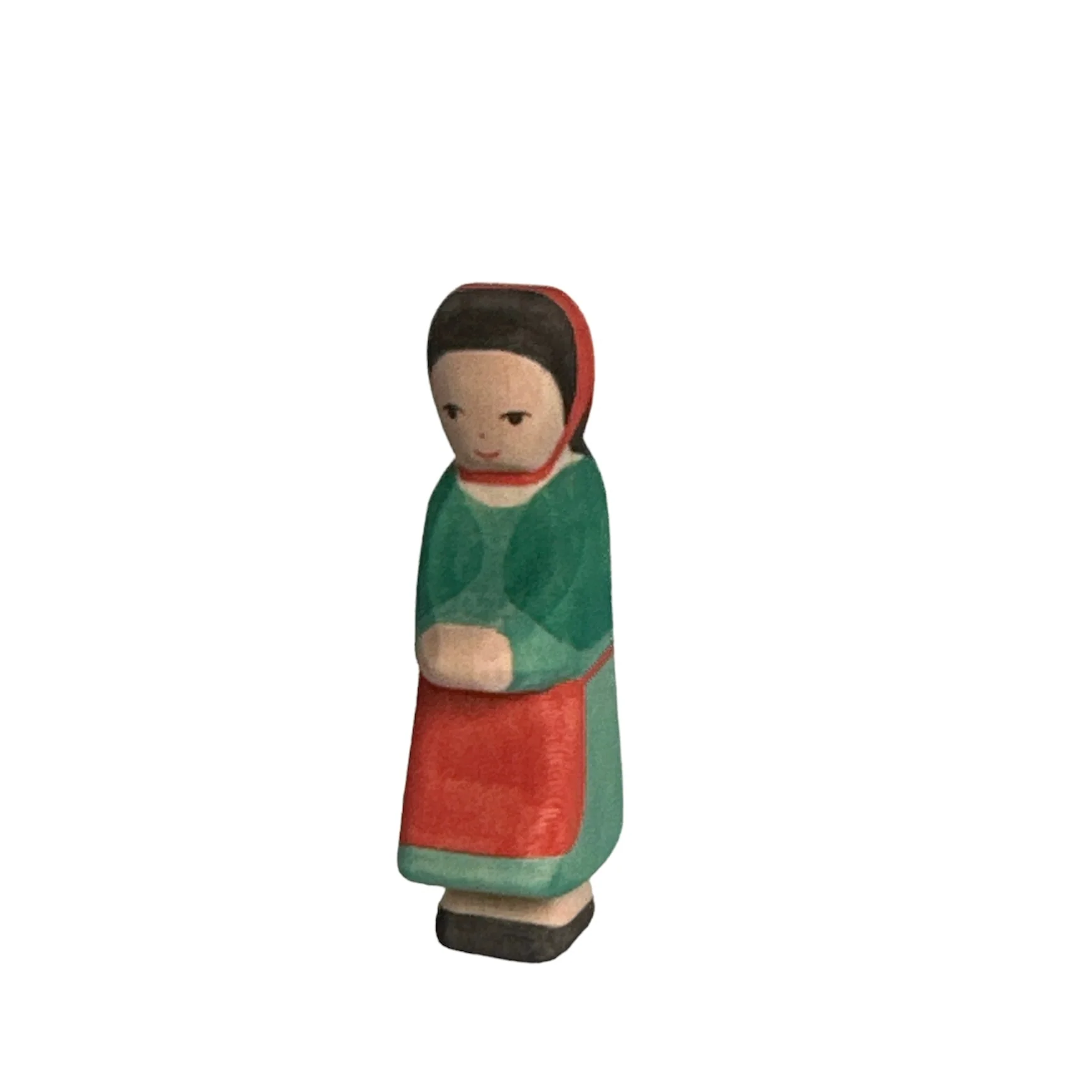 Handcrafted Open Ended Wooden Toy Figure Fairy Tale - Red Riding Hood (New Version) - Image 3