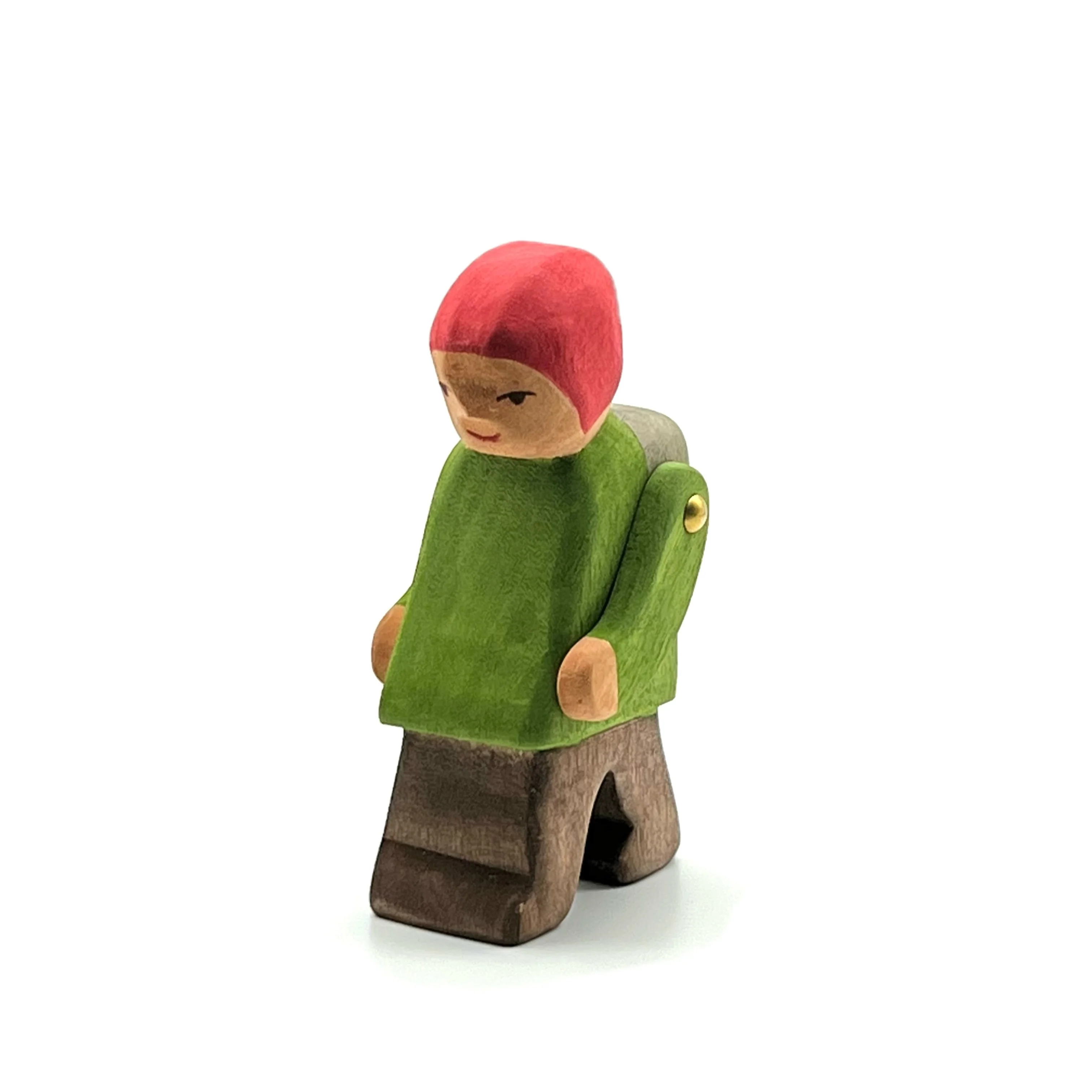 Handcrafted Open Ended Wooden Toy Figure Fairy Tale - Wanderer