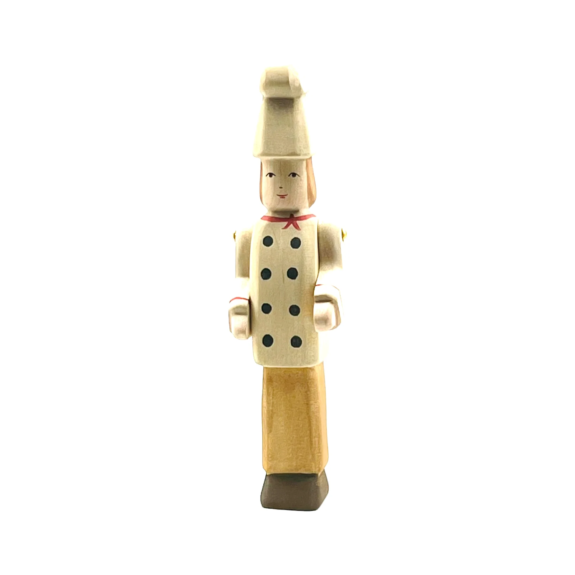Handcrafted Open Ended Wooden Toy Figure Family - Chef - Image 3