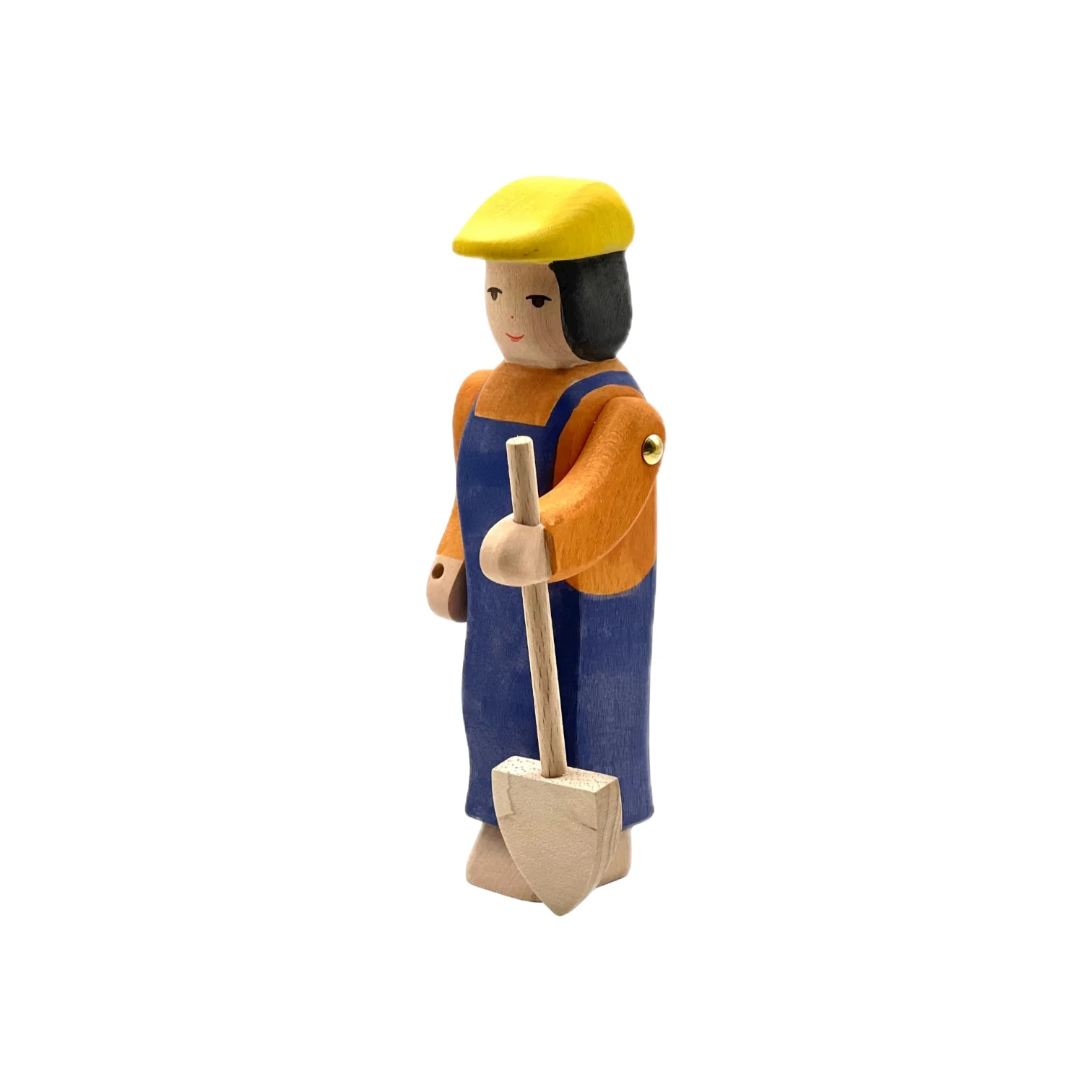 Handcrafted Open Ended Wooden Toy Figure Family - Construction Worker - Image 3