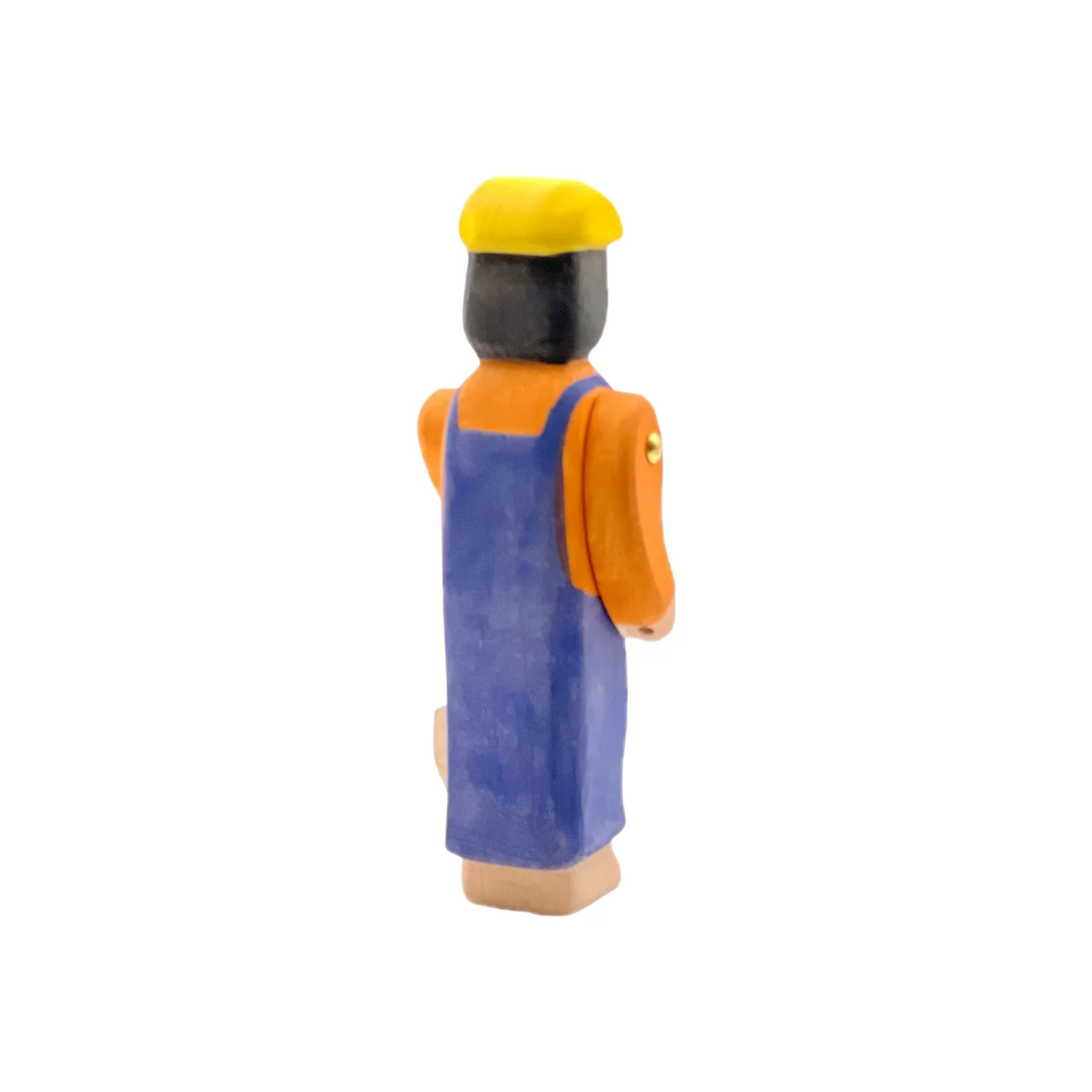 Handcrafted Open Ended Wooden Toy Figure Family - Construction Worker - Image 5