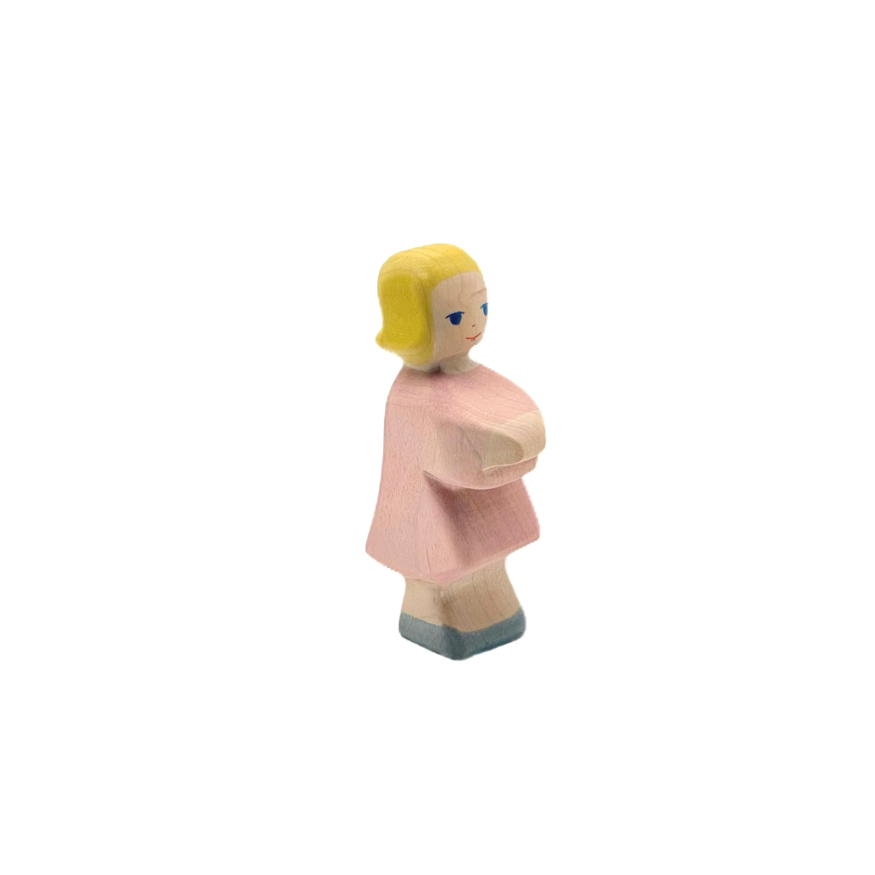 Handcrafted Open Ended Wooden Toy Figure Family - Daughter - Image 3