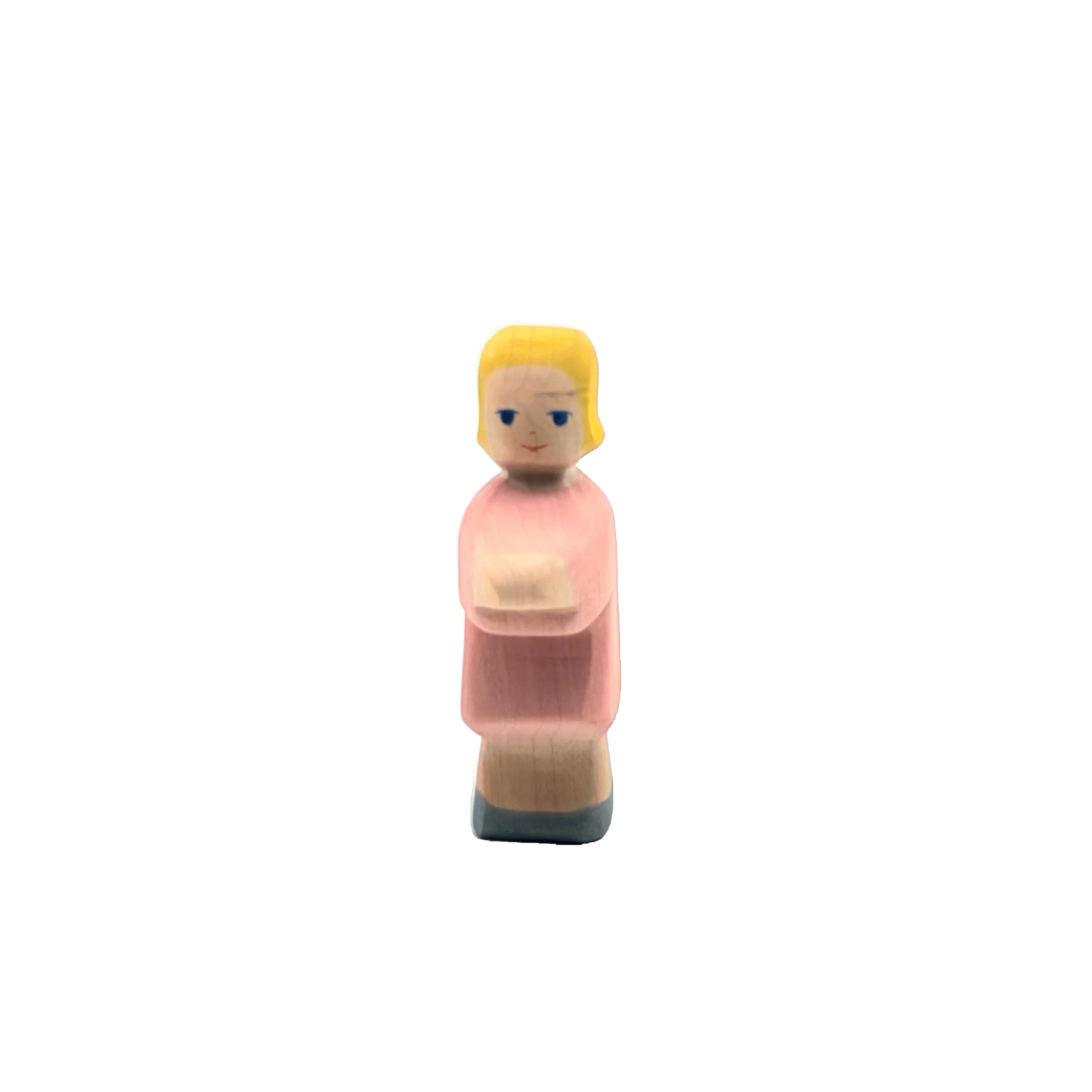Handcrafted Open Ended Wooden Toy Figure Family - Daughter - Image 4