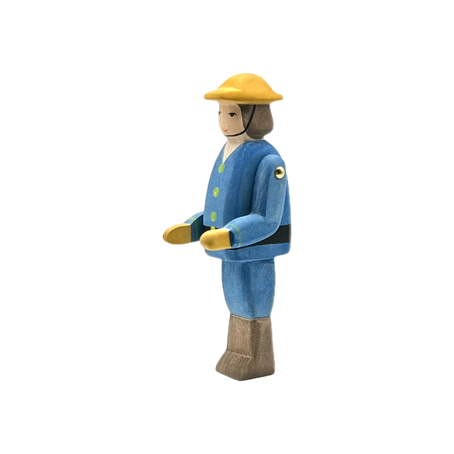 Handcrafted Open Ended Wooden Toy Figure Family - Fireman - Image 2