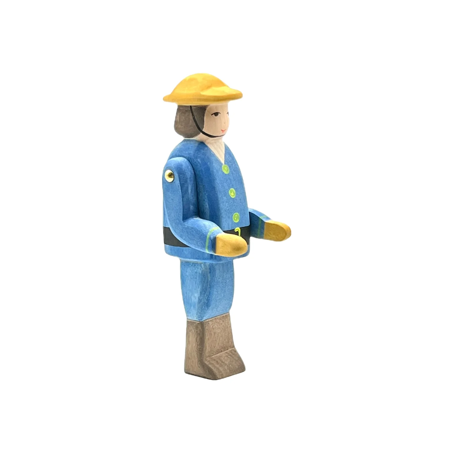 Handcrafted Open Ended Wooden Toy Figure Family - Fireman - Image 3