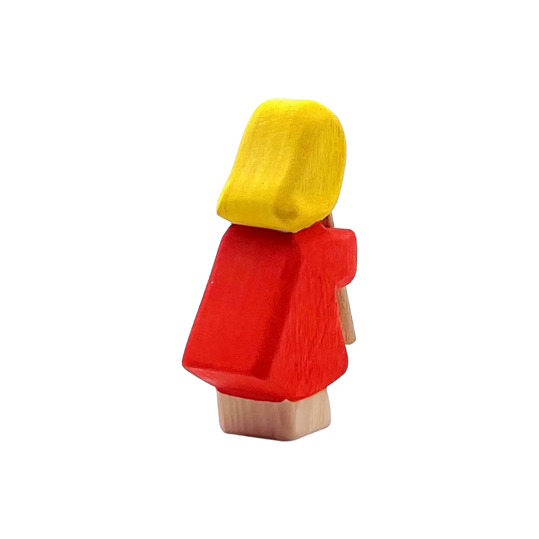 Handcrafted Open Ended Wooden Toy Figure Family - Girl Playing Flute - Image 4