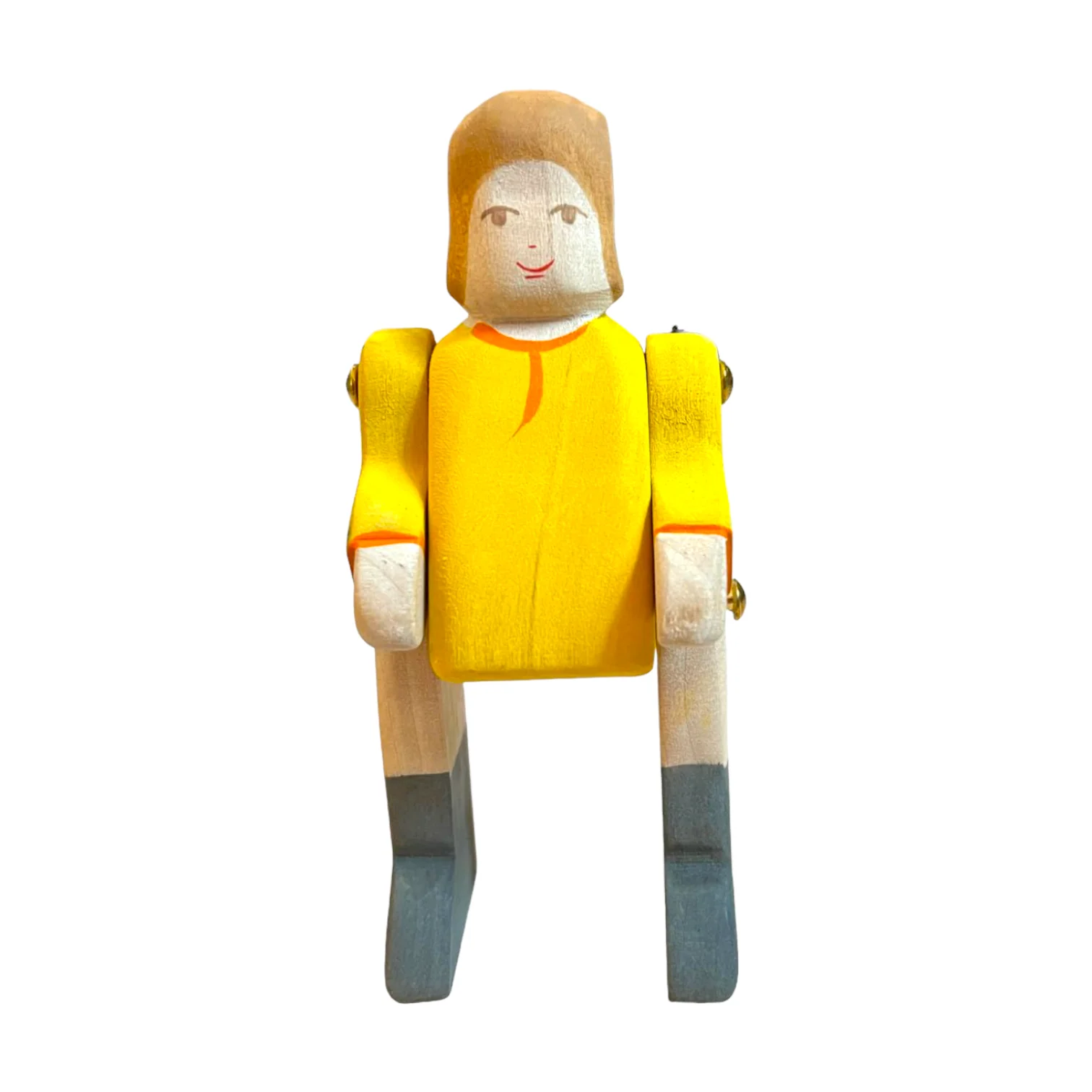 Handcrafted Open Ended Wooden Toy Figure Family - Girl Rider (Rider Only) - Image 4