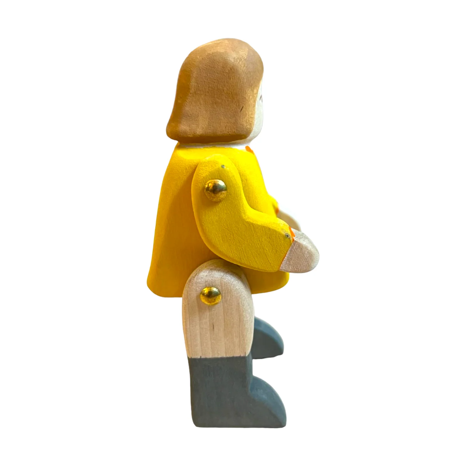 Handcrafted Open Ended Wooden Toy Figure Family - Girl Rider (Rider Only) - Image 5