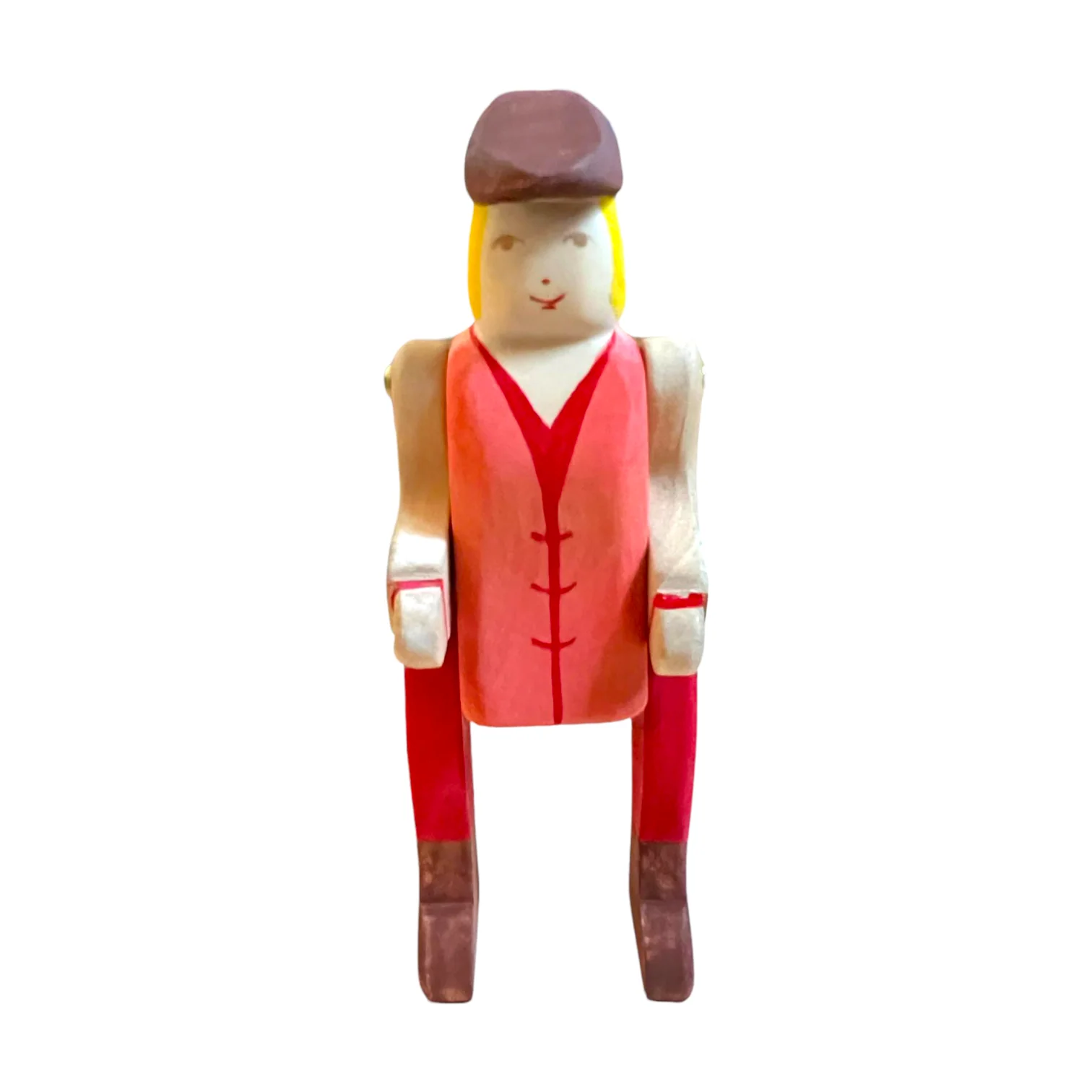 Handcrafted Open Ended Wooden Toy Figure Family - Horse Woman (Rider Only) - Image 4