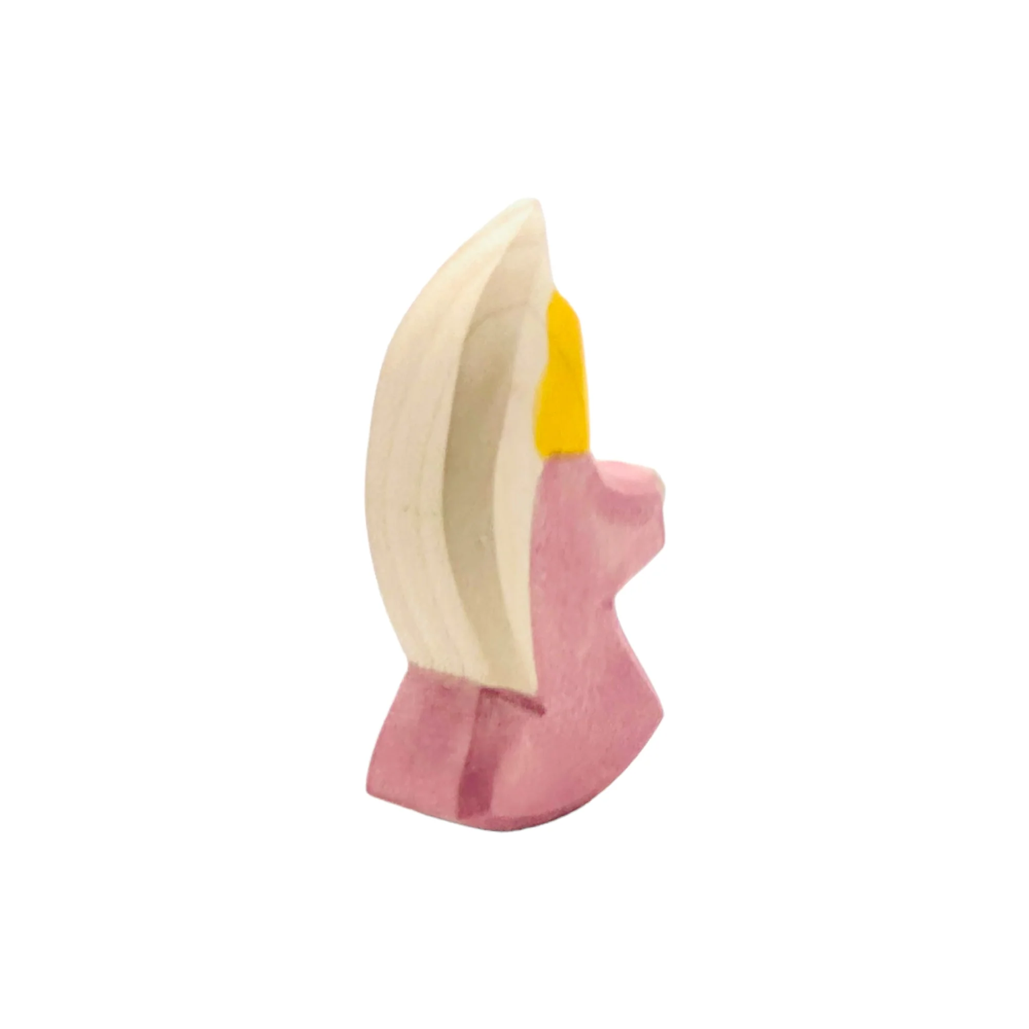Handcrafted Open Ended Wooden Toy Figure Family - Little Angel Purple - Image 2