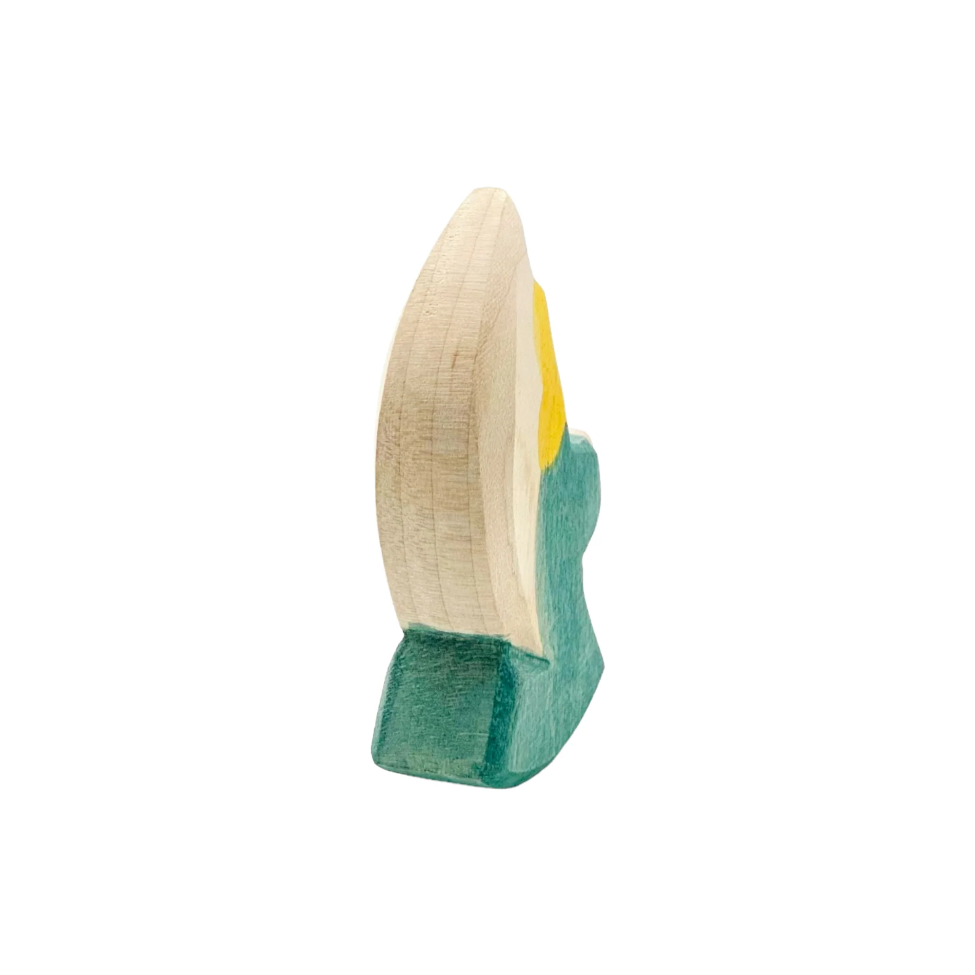 Handcrafted Open Ended Wooden Toy Figure Family - Little Angel Turquoise - Image 3