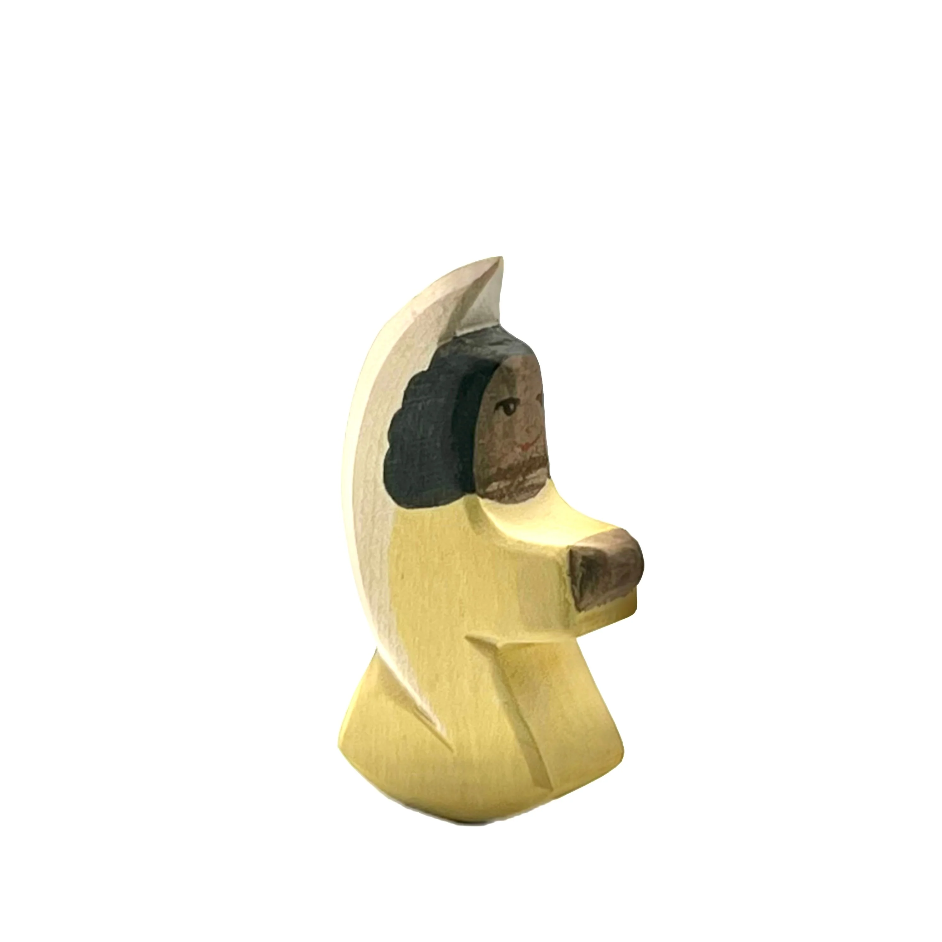 Handcrafted Open Ended Wooden Toy Figure Family - Little Angel Yellow - Image 3