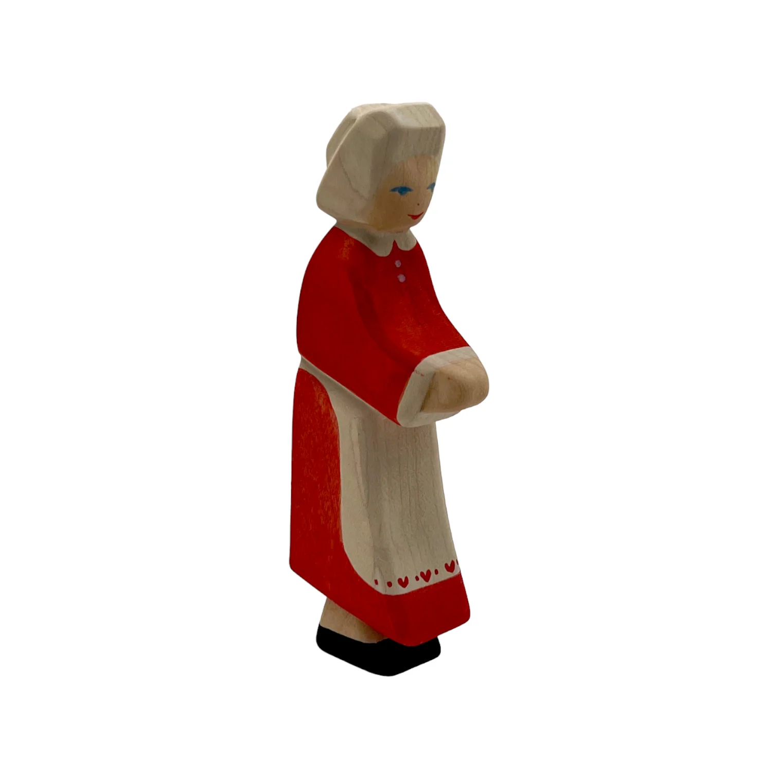 Handcrafted Open Ended Wooden Toy Figure Family - Mr. and Mrs. Claus (2 Pieces) - Image 6