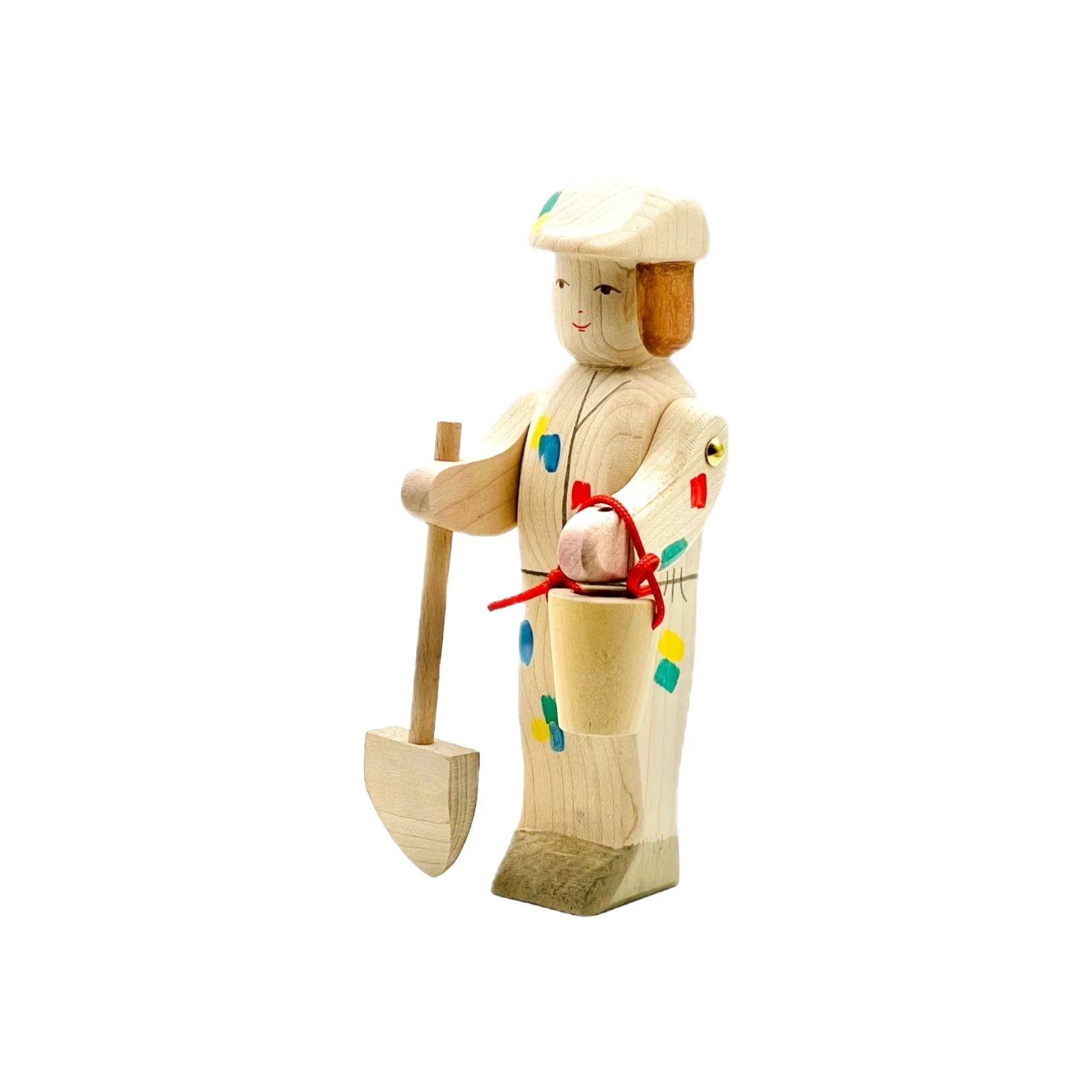 Handcrafted Open Ended Wooden Toy Figure Family - Painter - Image 2