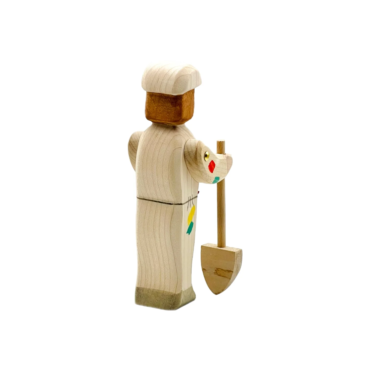 Handcrafted Open Ended Wooden Toy Figure Family - Painter - Image 4