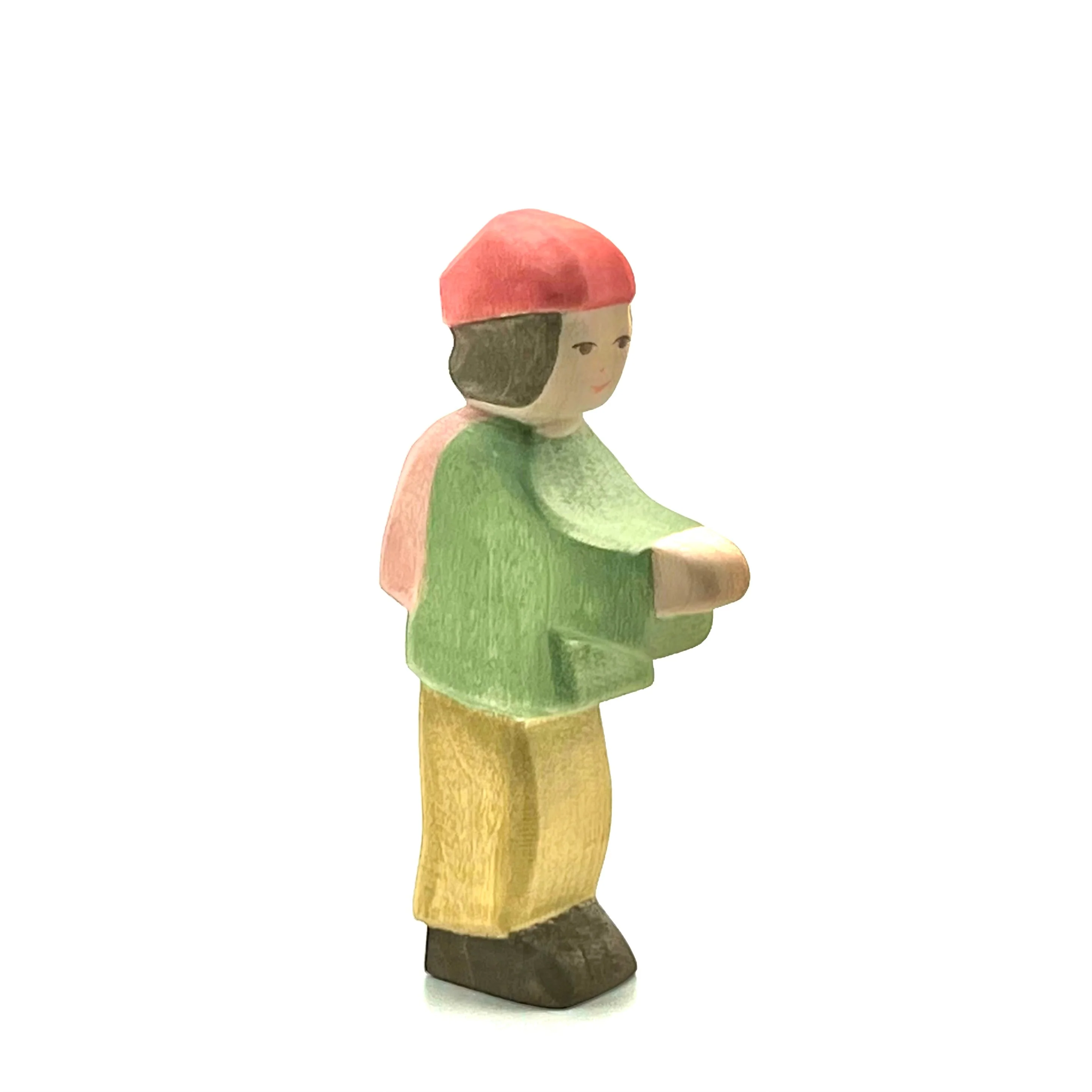 Handcrafted Open Ended Wooden Toy Figure Family - Shepherd Boy - Image 2