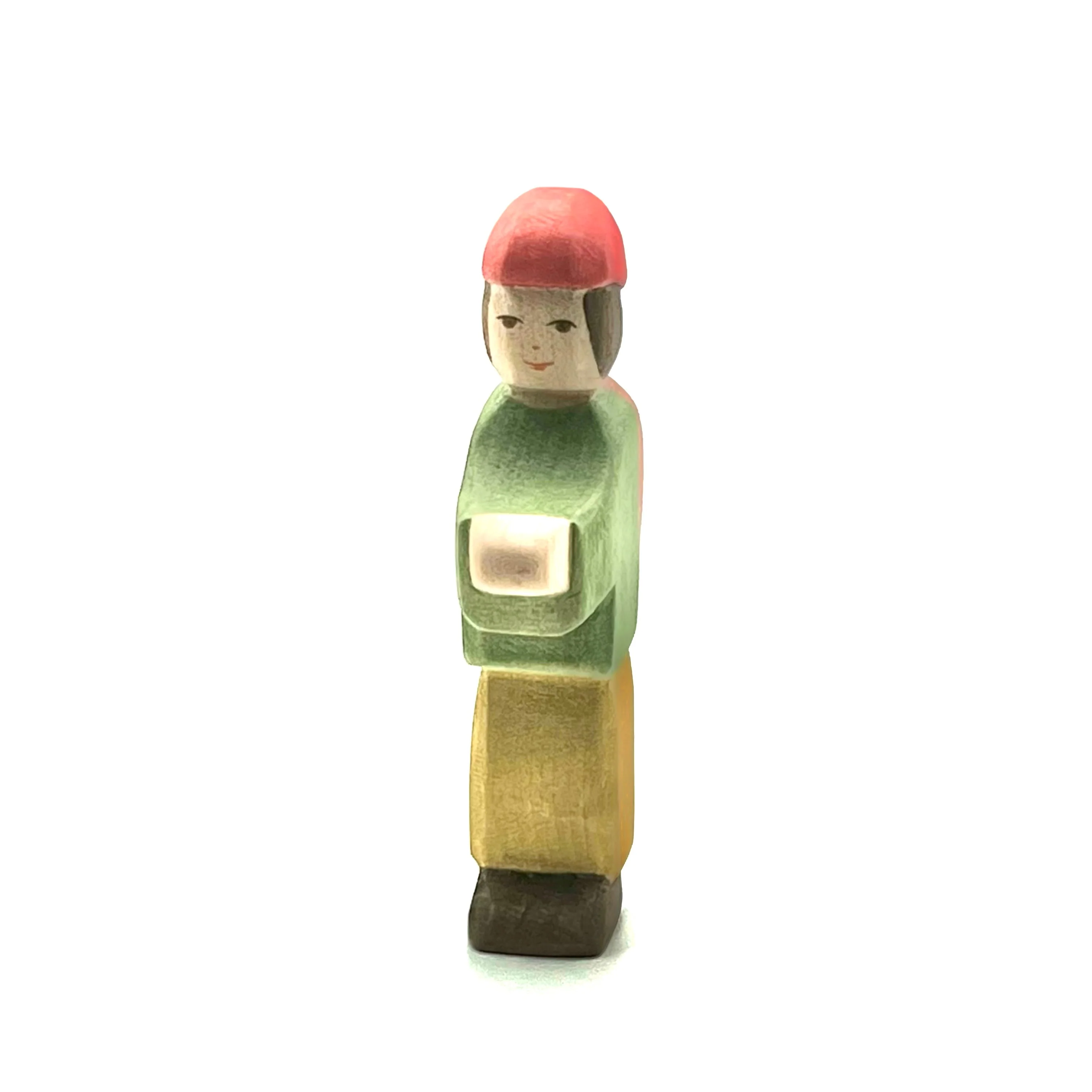 Handcrafted Open Ended Wooden Toy Figure Family - Shepherd Boy - Image 3