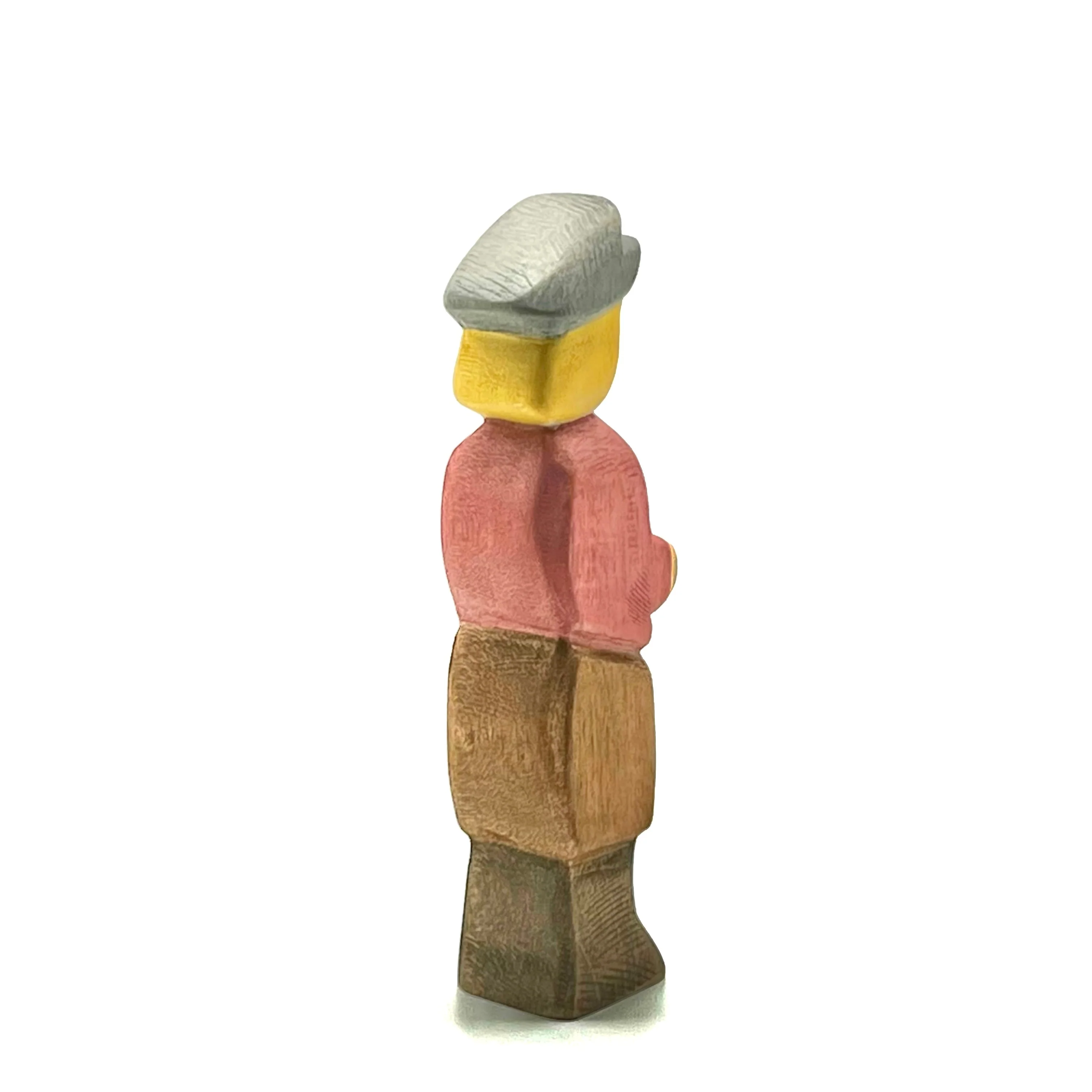 Handcrafted Open Ended Wooden Toy Figure Family - Son - Image 4