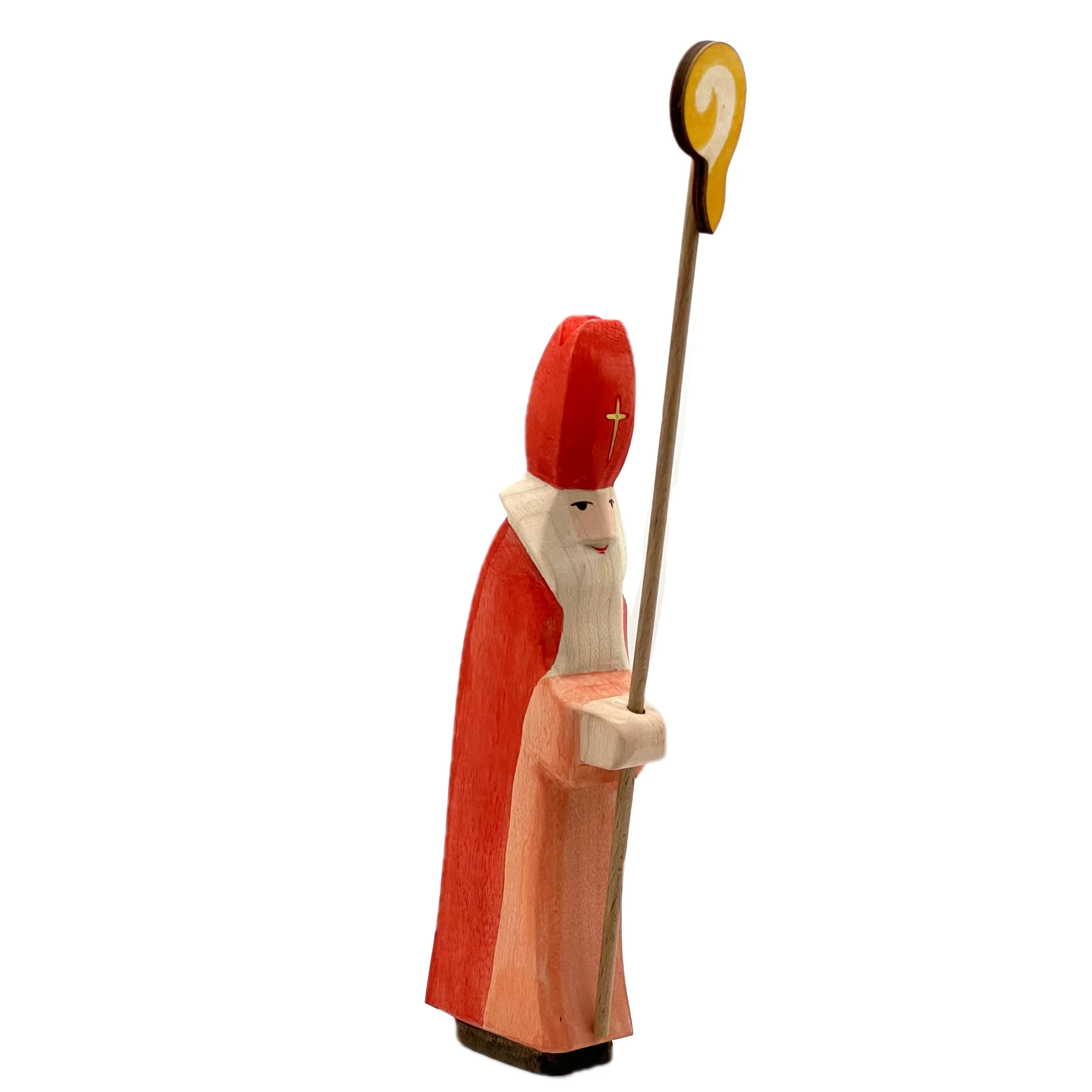 Handcrafted Open Ended Wooden Toy Figure Family - St Nicholas
