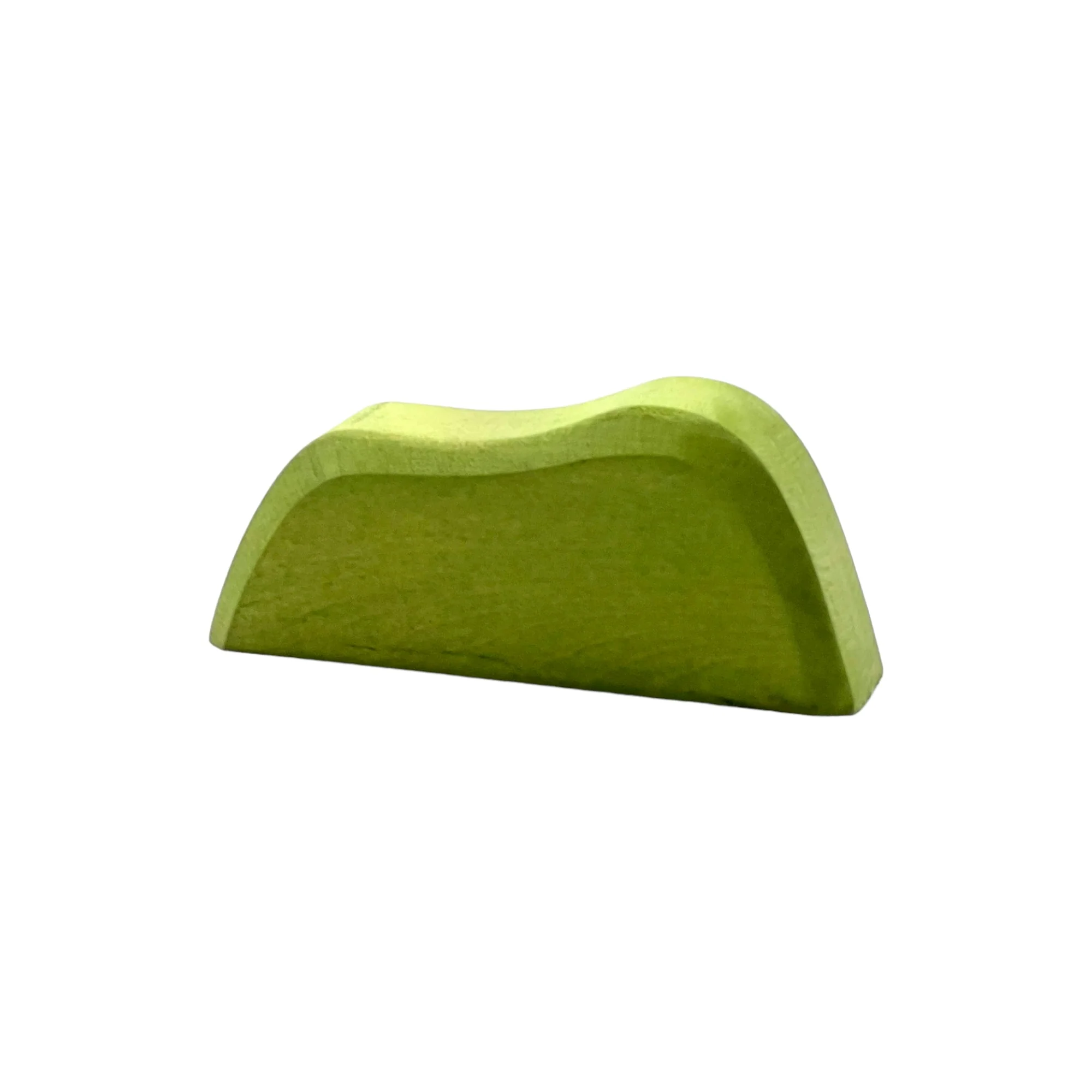 Handcrafted Open Ended Wooden Toy Tree and Landscaping - Bush Light Green