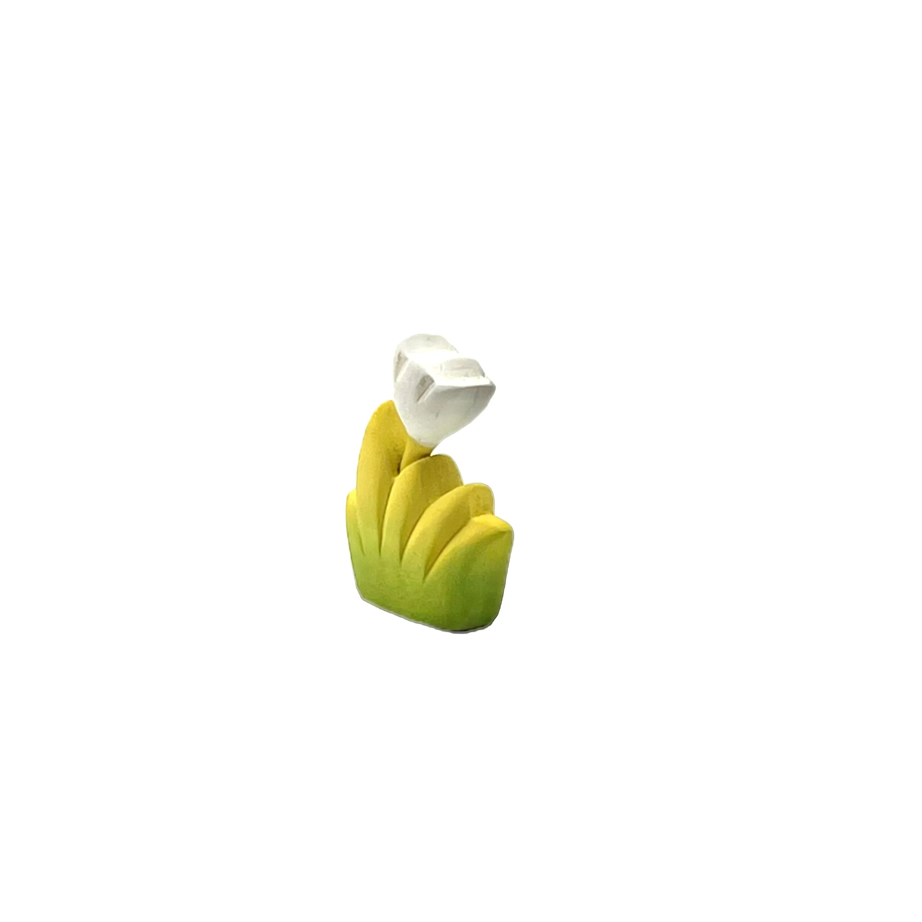 Handcrafted Open Ended Wooden Toy Tree and Landscaping - Grass with White Flower Small - Image 3