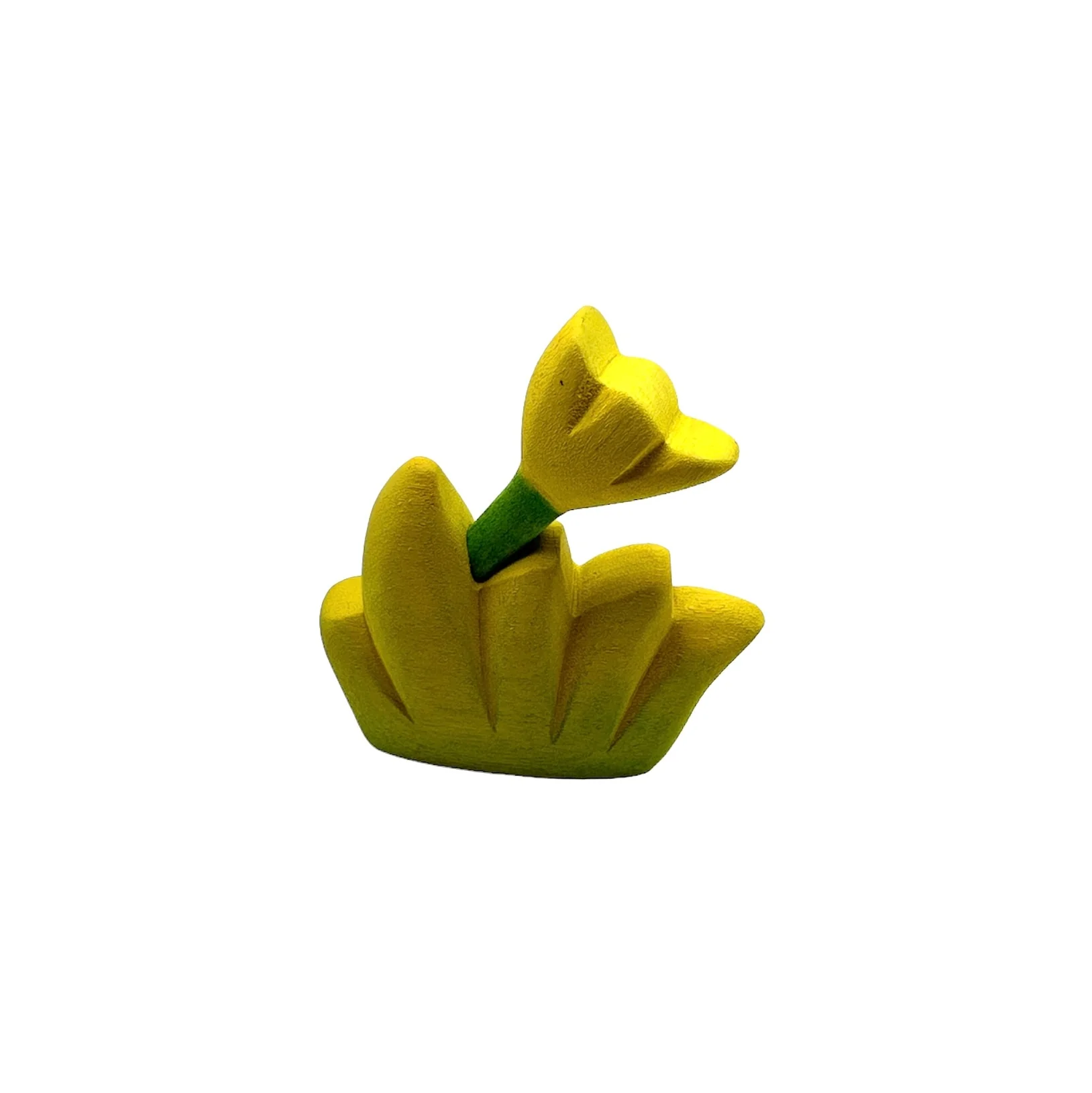 Handcrafted Open Ended Wooden Toy Tree and Landscaping - Grass with Yellow Flower Small - Image 3