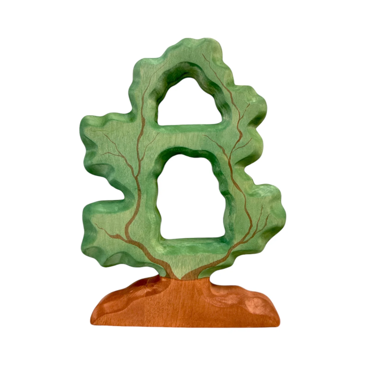 Handcrafted Open Ended Wooden Toy Tree and Landscaping - Large and Small Bird Tree - Image 7