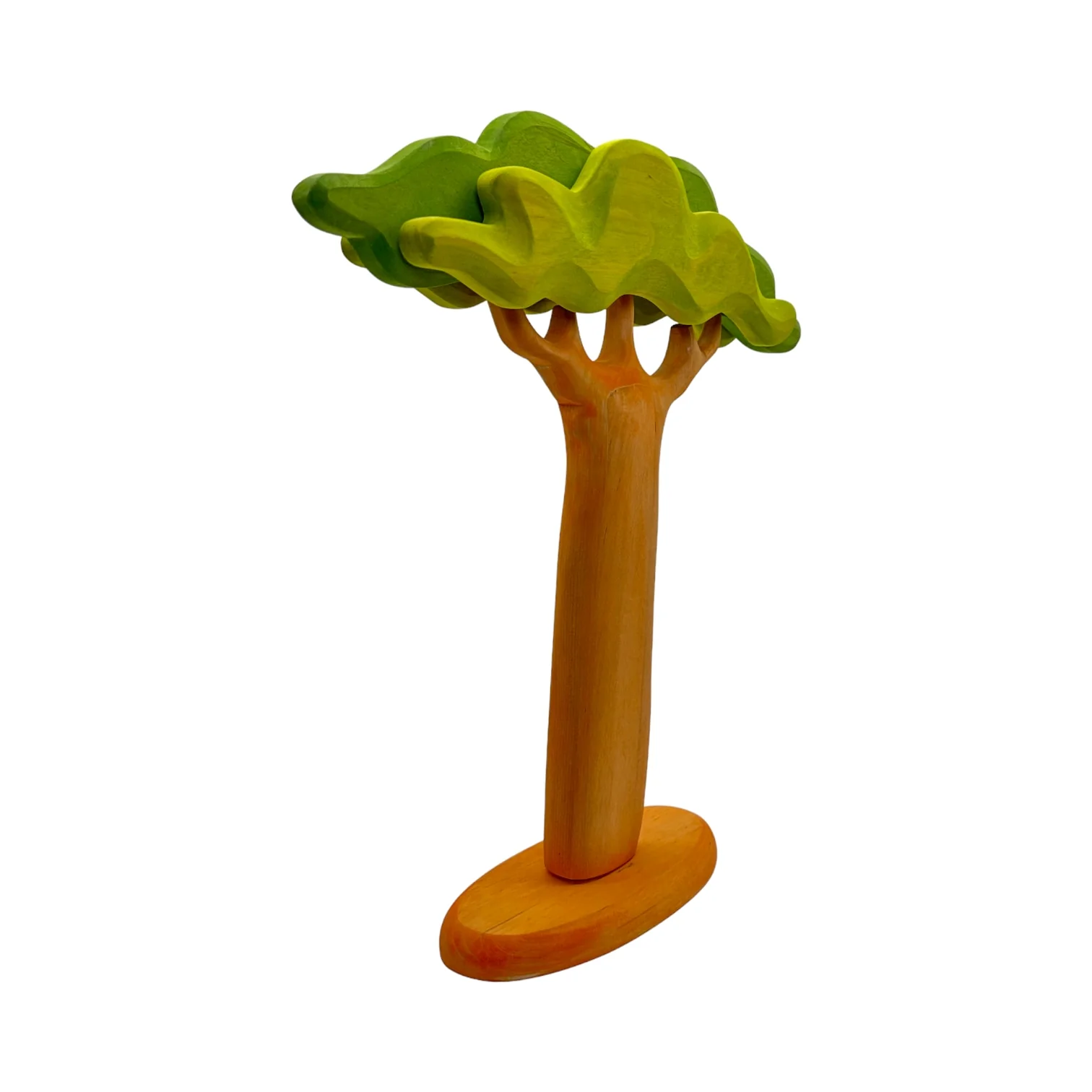 Handcrafted Open Ended Wooden Toy Tree and Landscaping - Large Baobab Tree Tall - Image 3