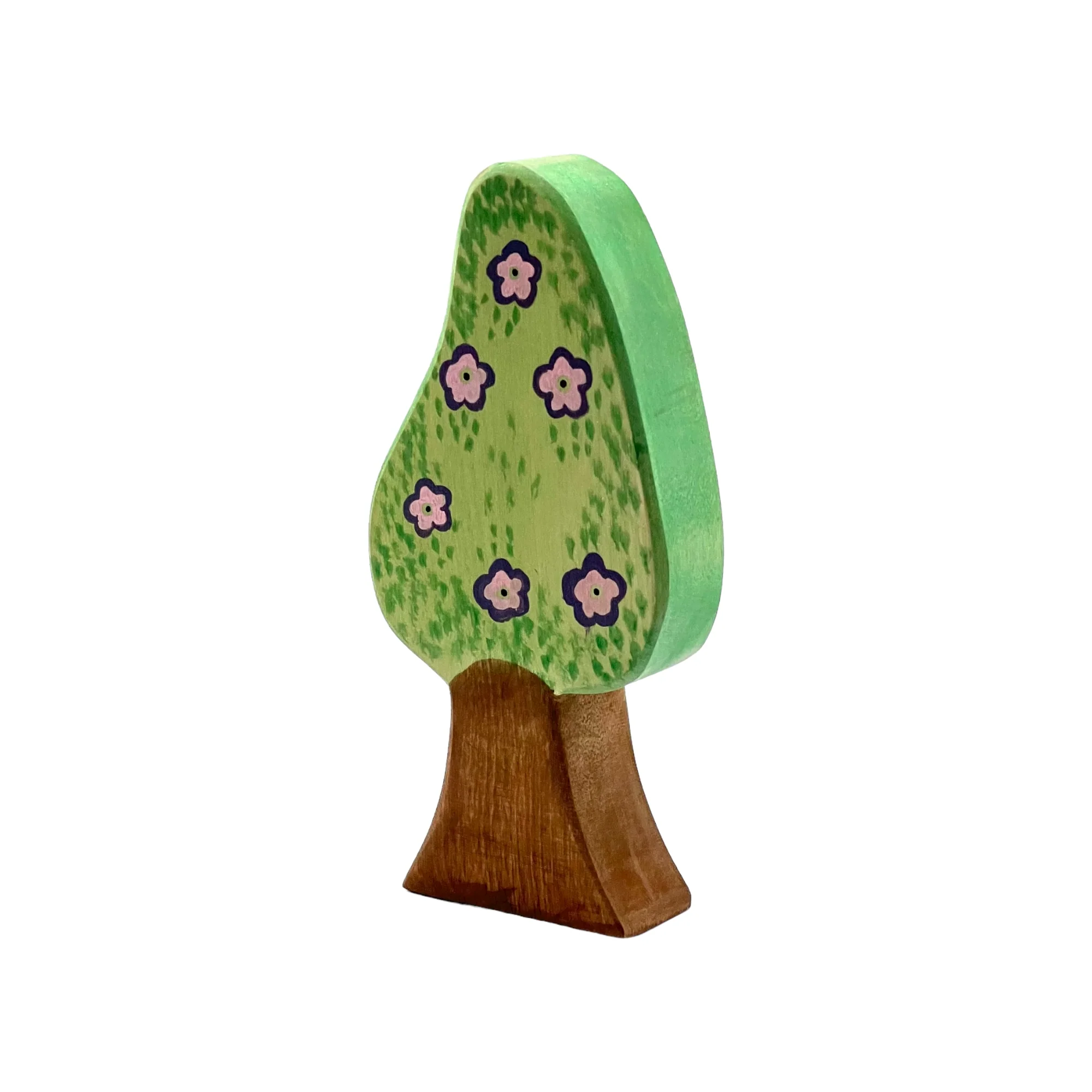 Handcrafted Open Ended Wooden Toy Tree and Landscaping - Lilac Tree - Image 2