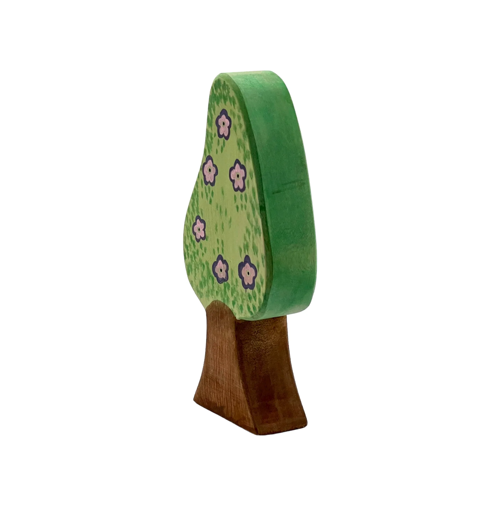 Handcrafted Open Ended Wooden Toy Tree and Landscaping - Lilac Tree - Image 3