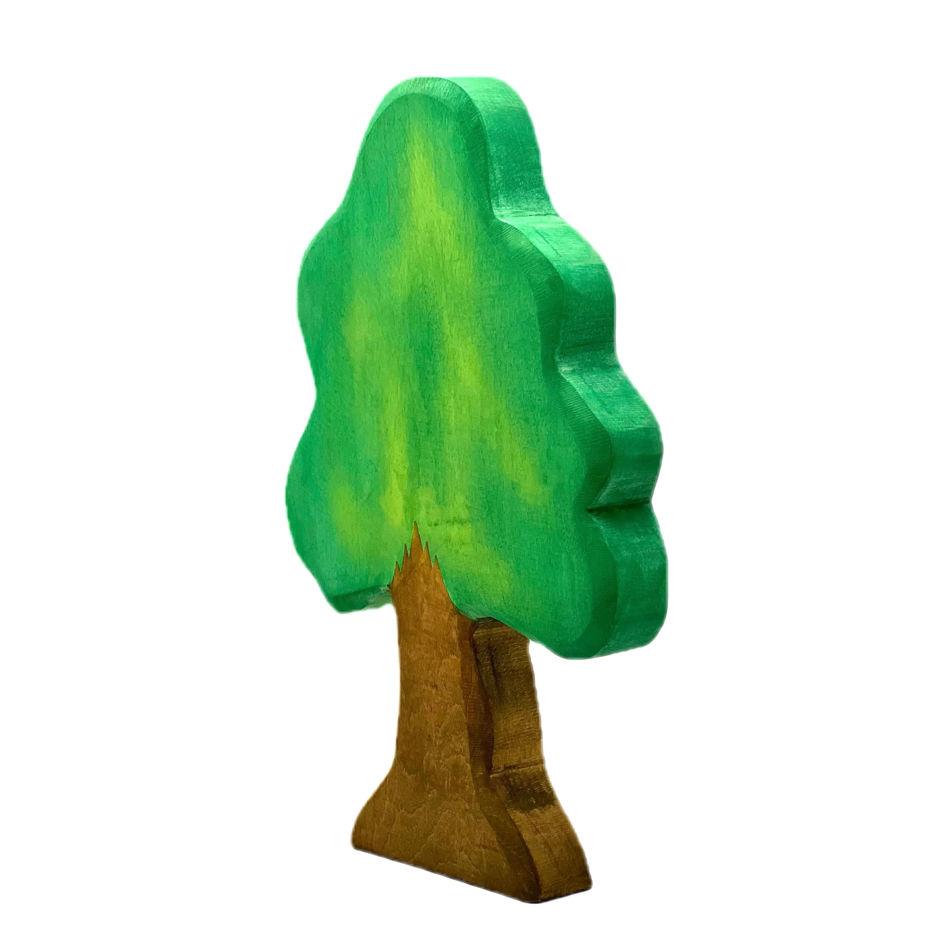 Handcrafted Open Ended Wooden Toy Tree and Landscaping - Oak Large - Image 2