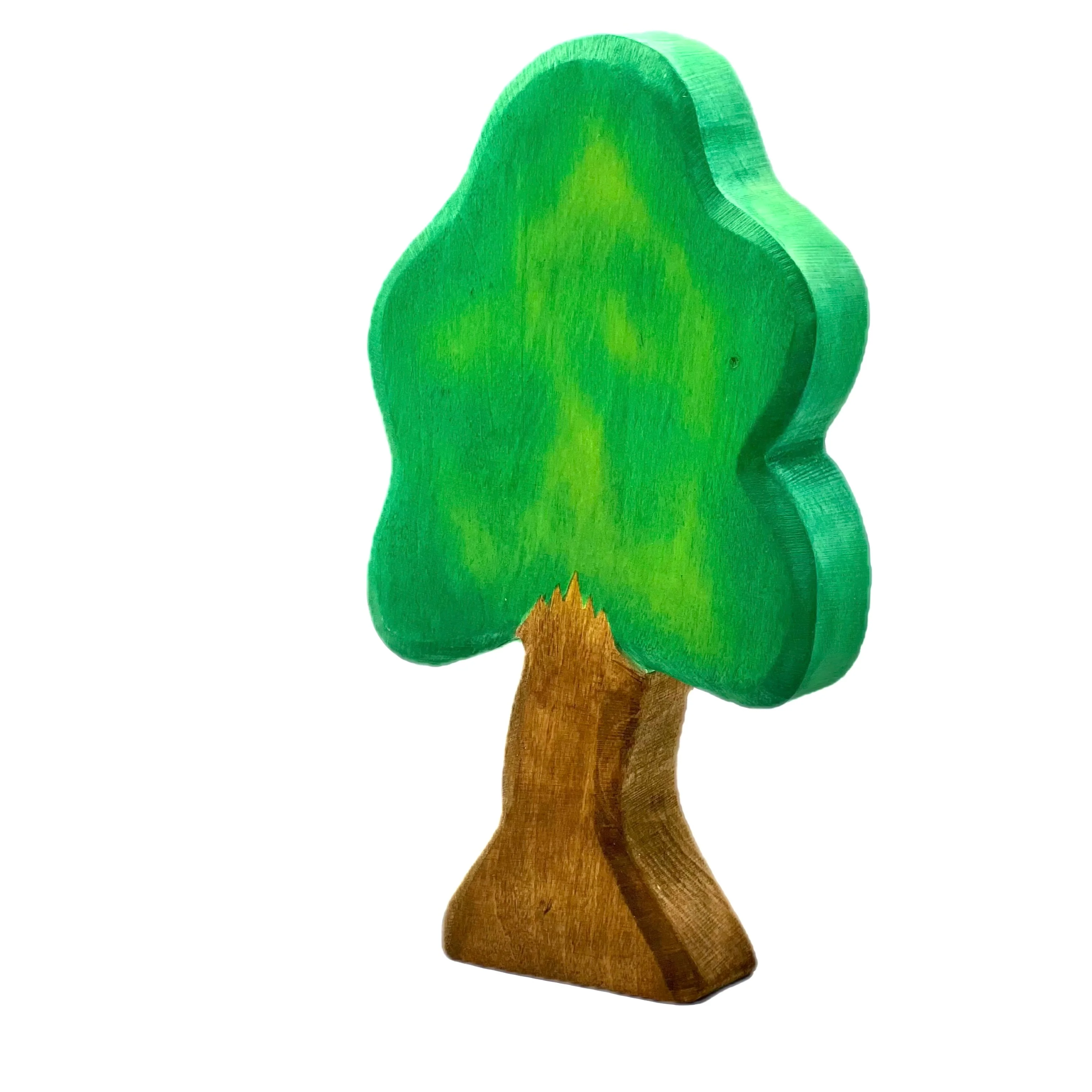 Handcrafted Open Ended Wooden Toy Tree and Landscaping - Oak Medium - Image 2