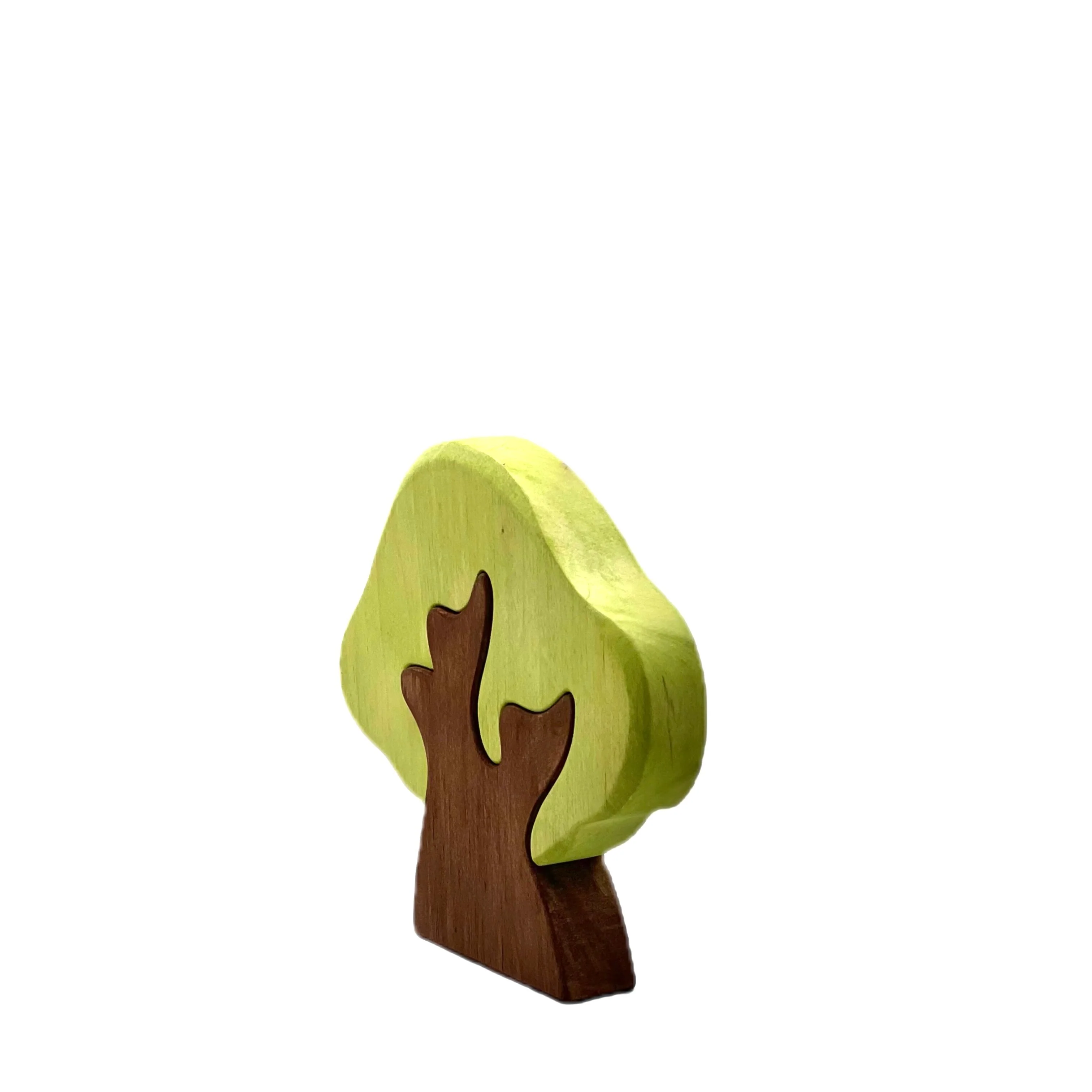 Handcrafted Open Ended Wooden Toy Tree and Landscaping - Oak Tree 2 Pieces - Image 2