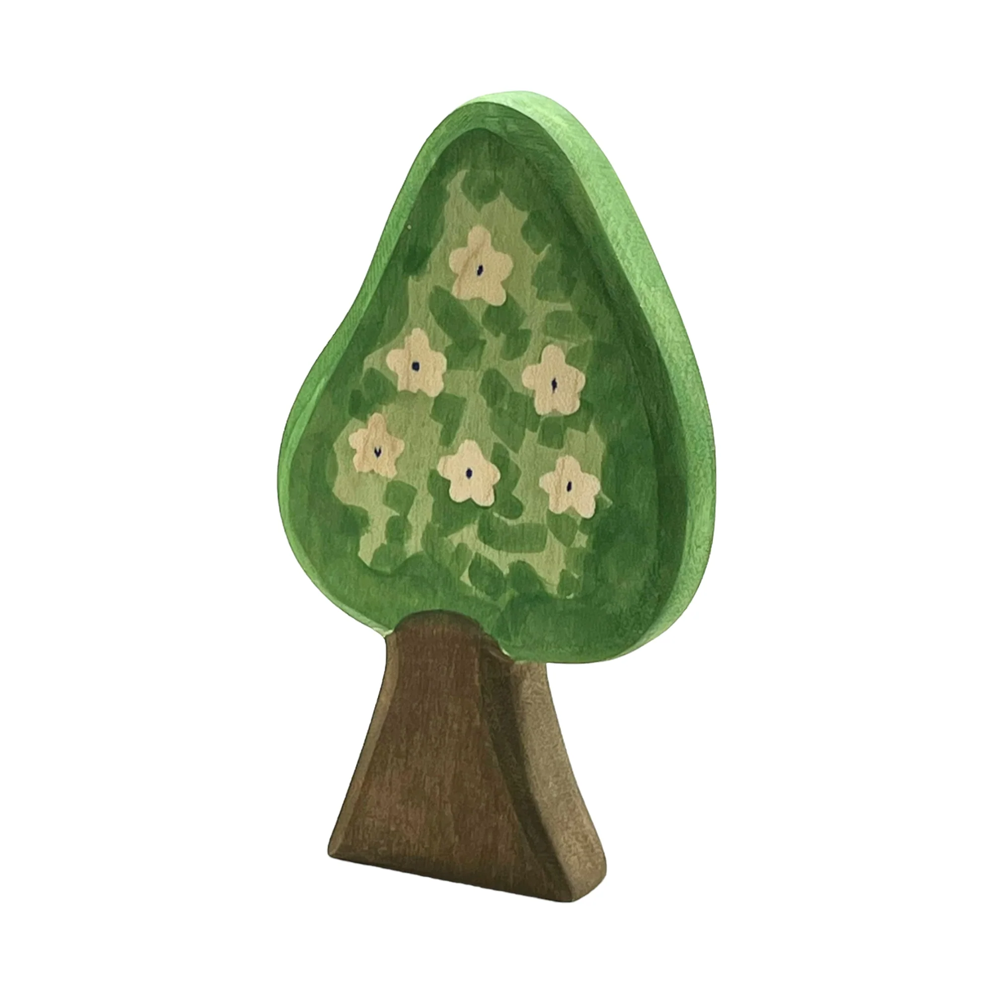Handcrafted Open Ended Wooden Toy Tree and Landscaping - Pear Tree - Image 2