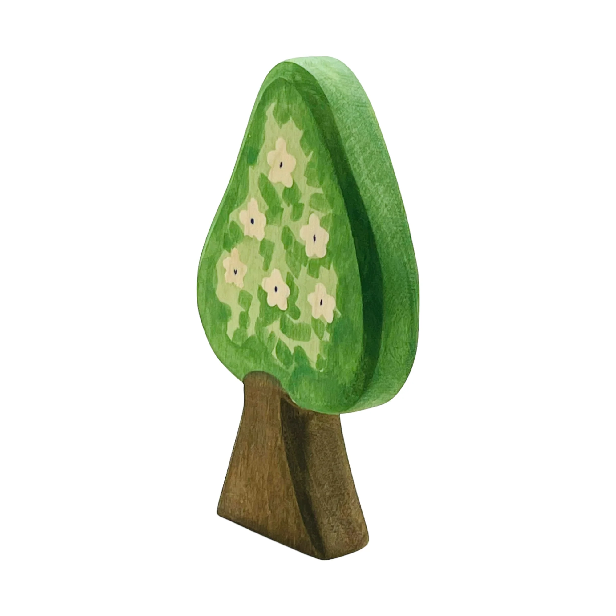 Handcrafted Open Ended Wooden Toy Tree and Landscaping - Pear Tree - Image 3