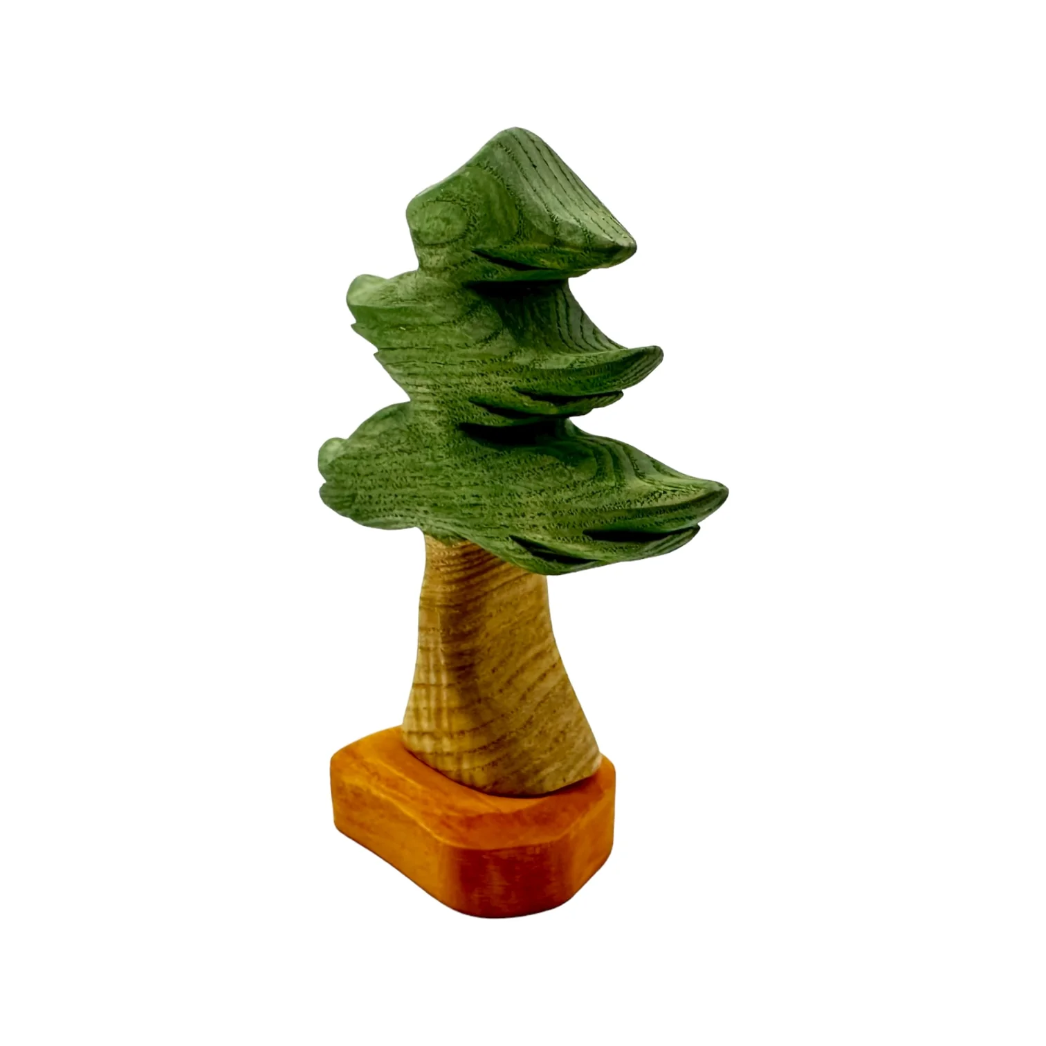 Handcrafted Open Ended Wooden Toy Tree and Landscaping - Pine Tree Small - Image 3