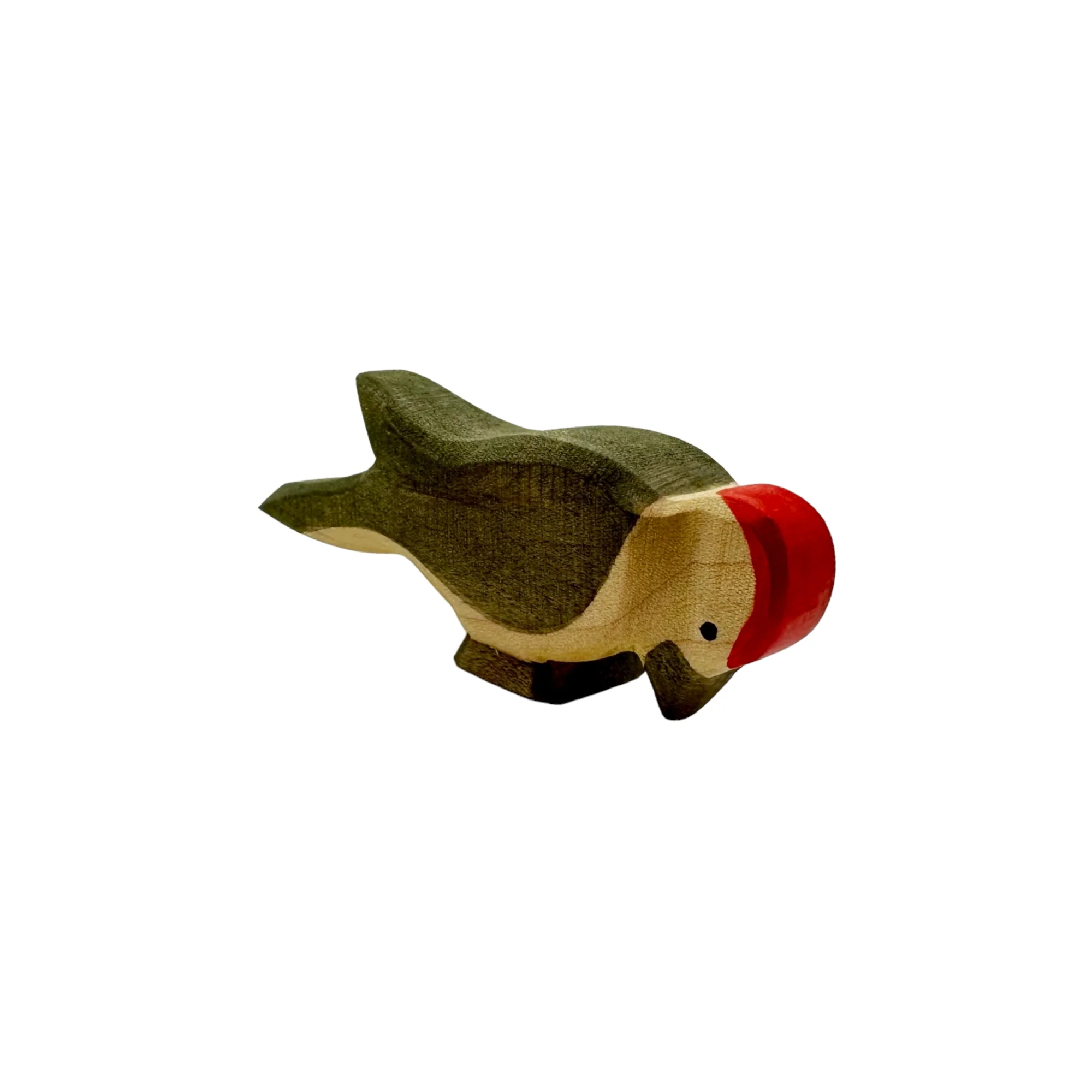 Handcrafted Open Ended Wooden Toy Tree and Landscaping - Spruce Tall with Woodpecker Set - Image 6