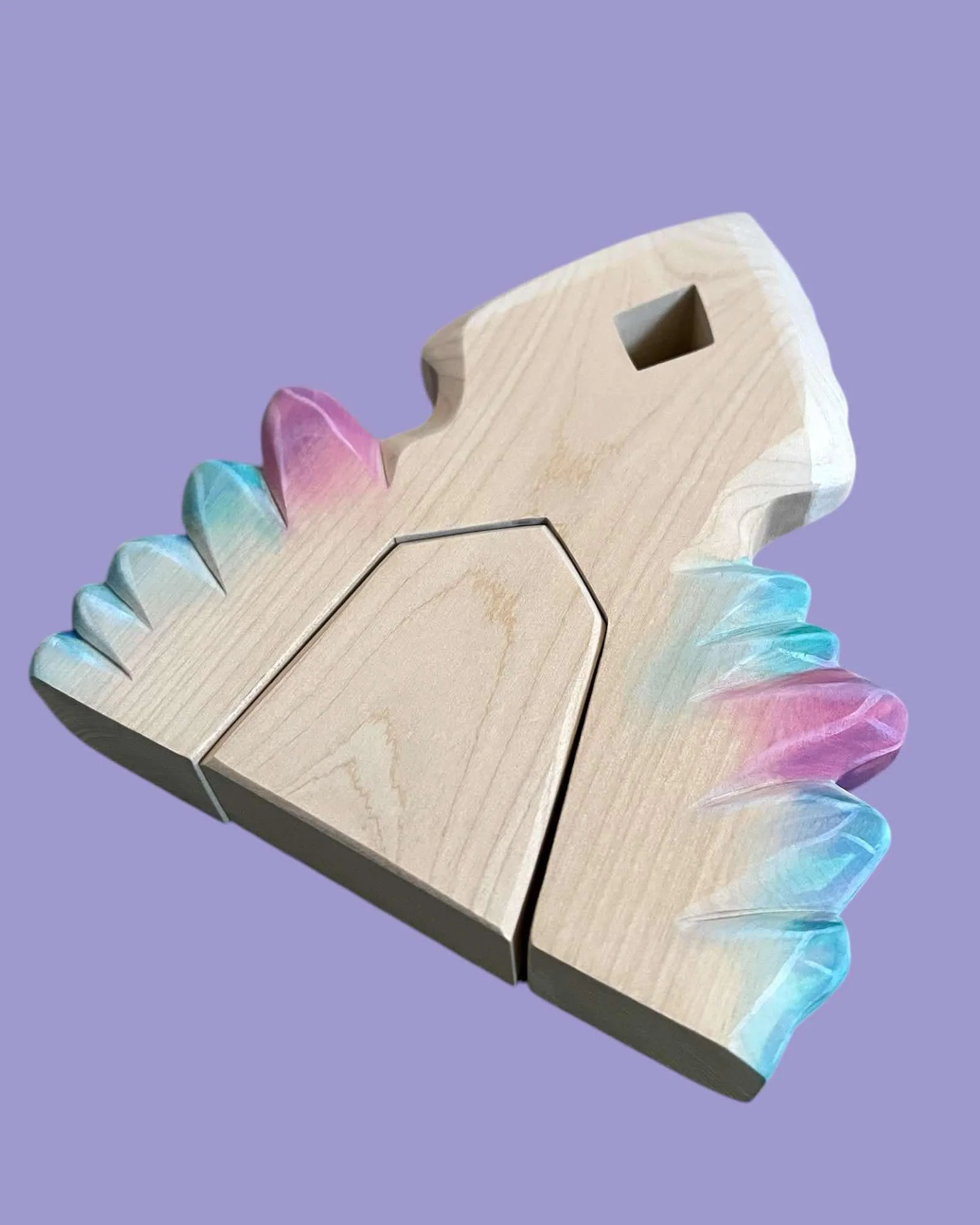 Handcrafted Wooden Ice Crystal House - Image 3