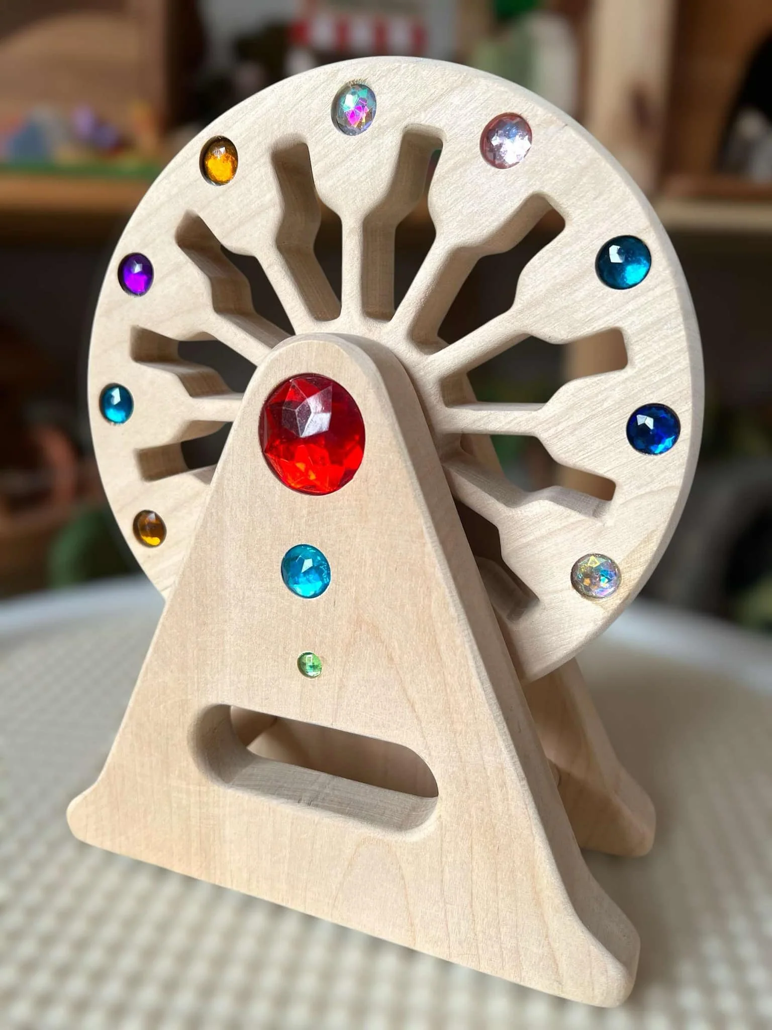 Handcrafted Wooden Ferris Wheel - Image 5
